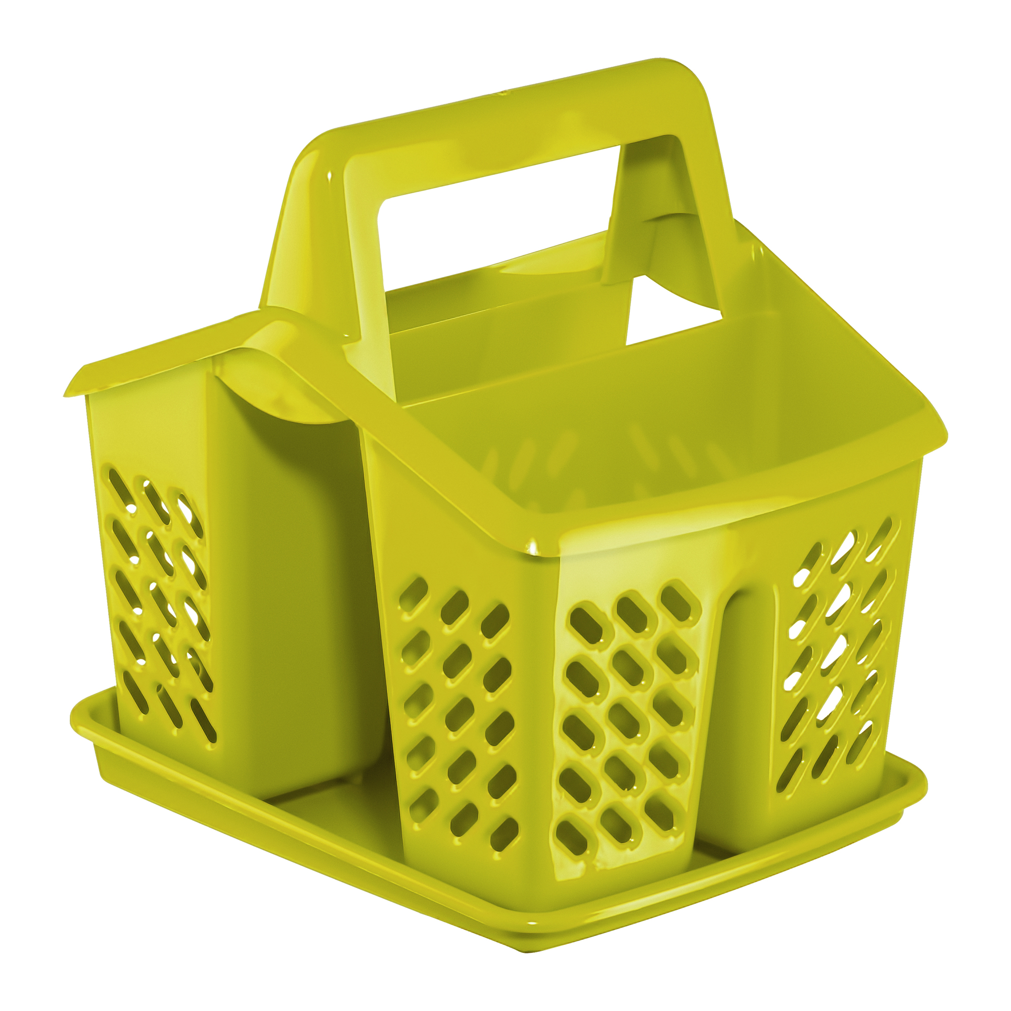 Besteck Ablaufbox Asca 4 Kammer grün DOMOTTI