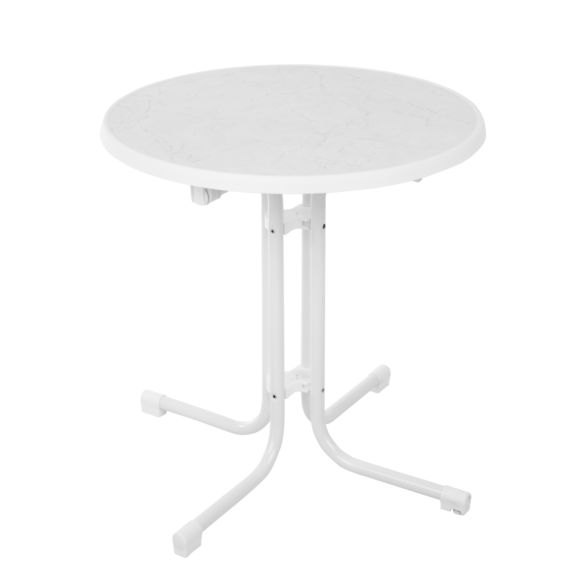 Záhradný stôl Dine & Relax 70 cm marble / white PATIO