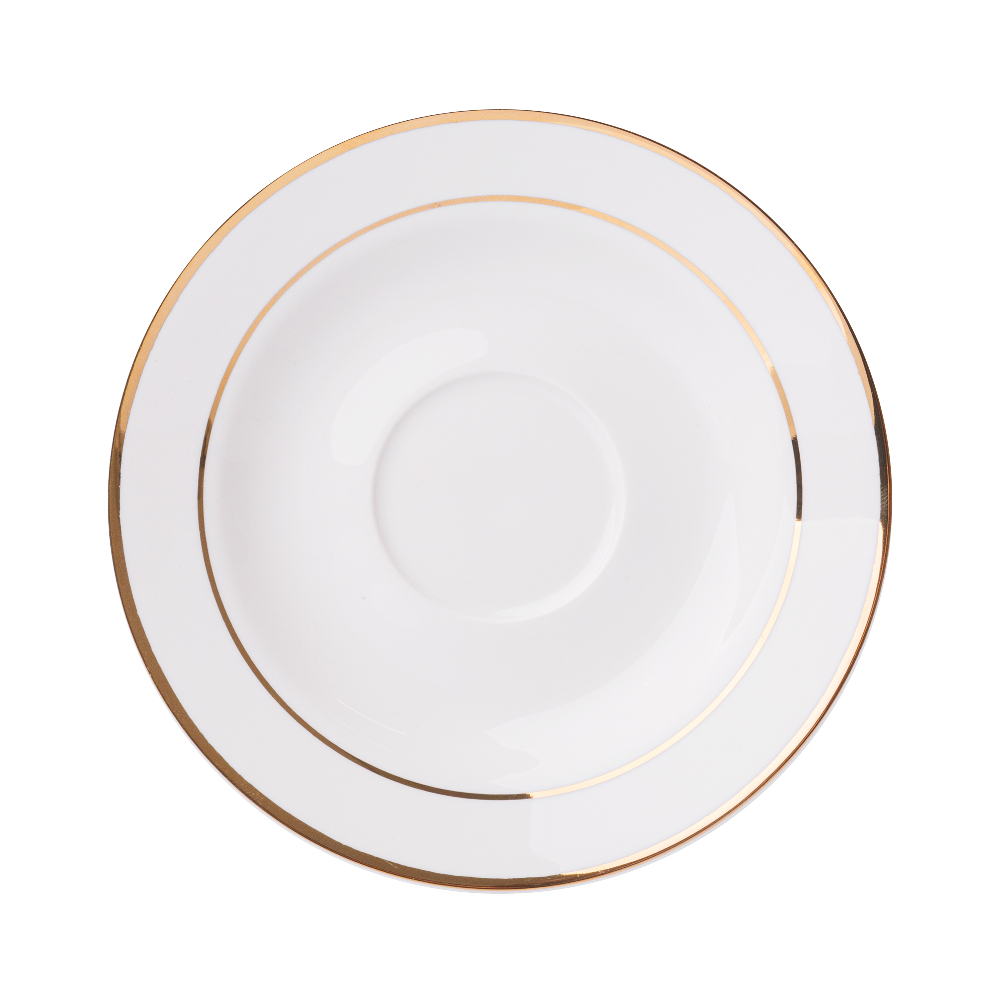 Porcelánový podšálek Aura Gold 12,5 cm AMBITION
