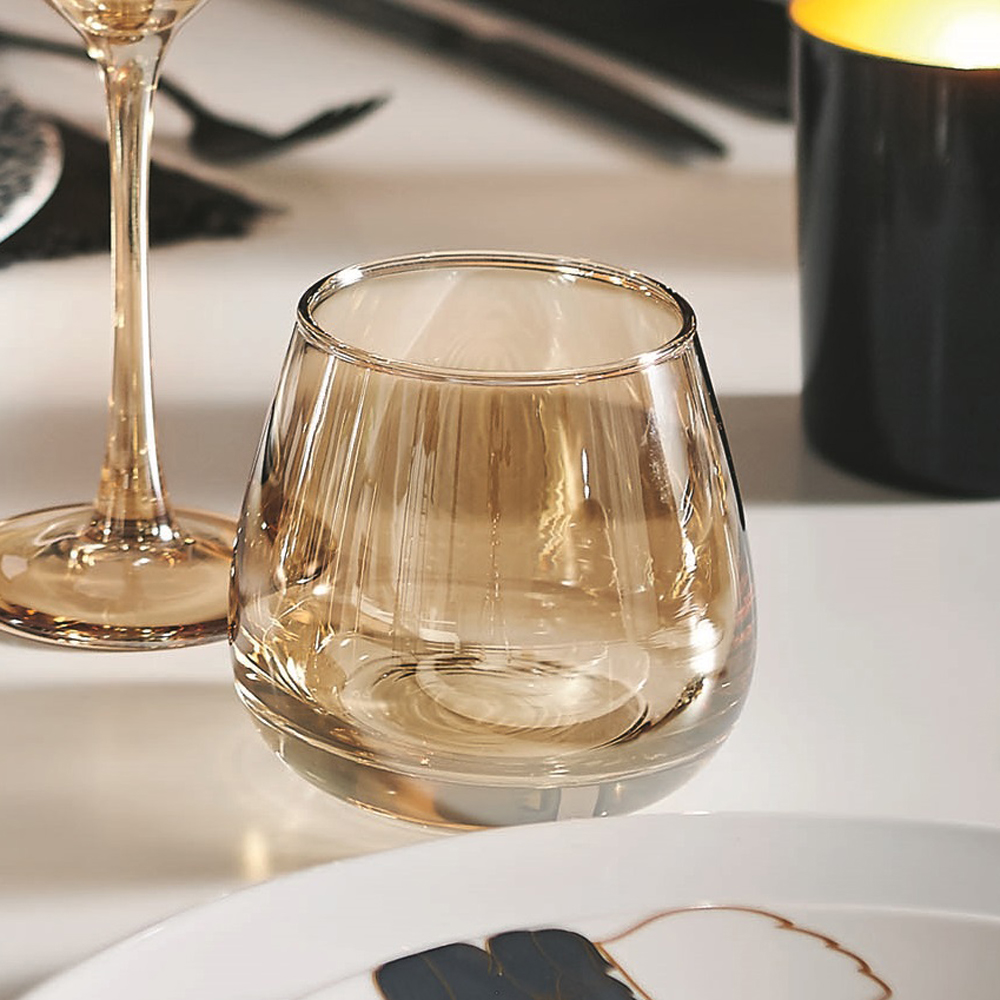 Trinkgläser 4 Tlg. Set nidrig Sire de Cognac Gold 300 ml LUMINARC