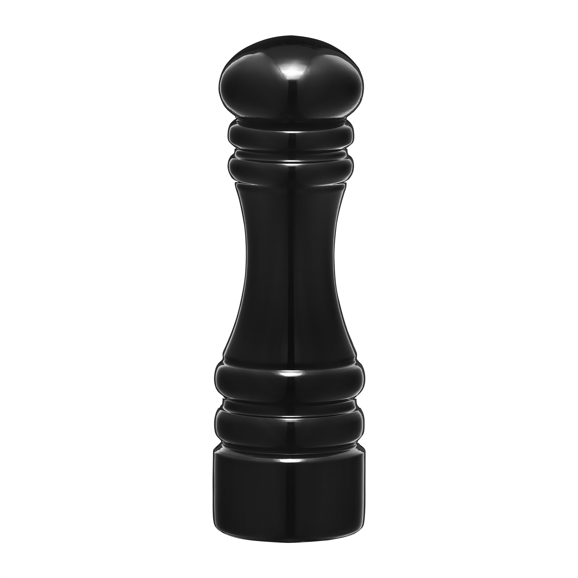 Černý dřevěný mlýnek na pepř a sůl Chess 17 cm AMBITION