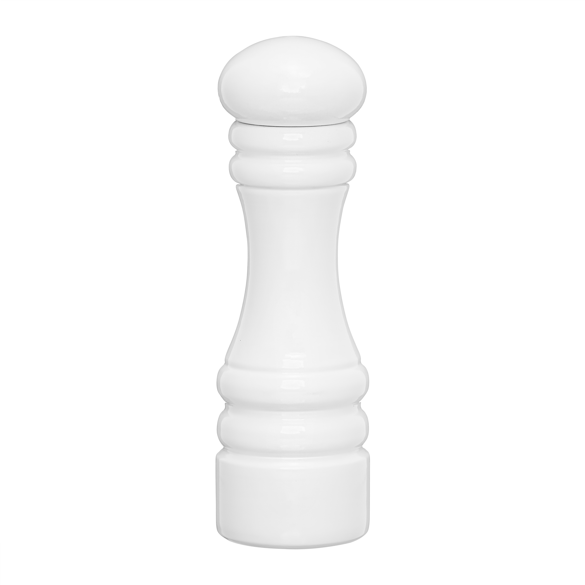 Bílý dřevěný mlýnek na pepř a sůl Chess 17 cm AMBITION