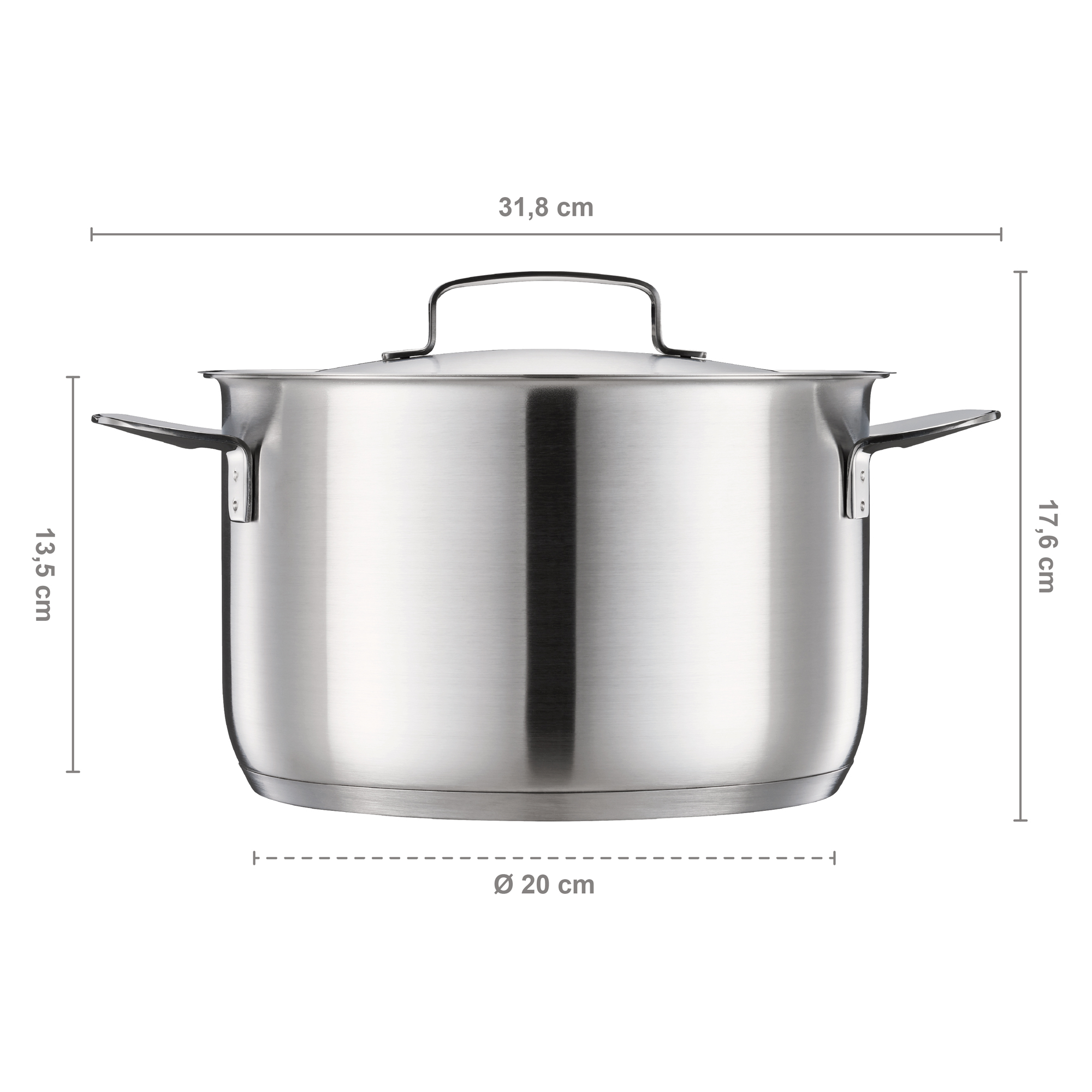 Oceľový hrniec s pokrievkou All Steel 20 cm, 5 l FISKARS
