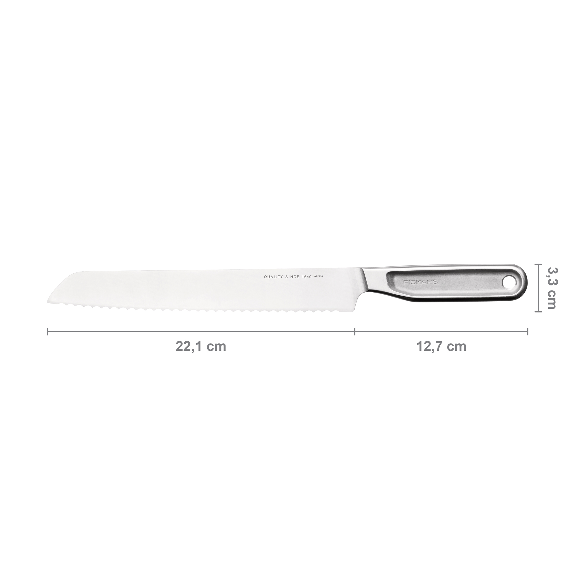 Nůž na pečivo All Steel 22 cm FISKARS