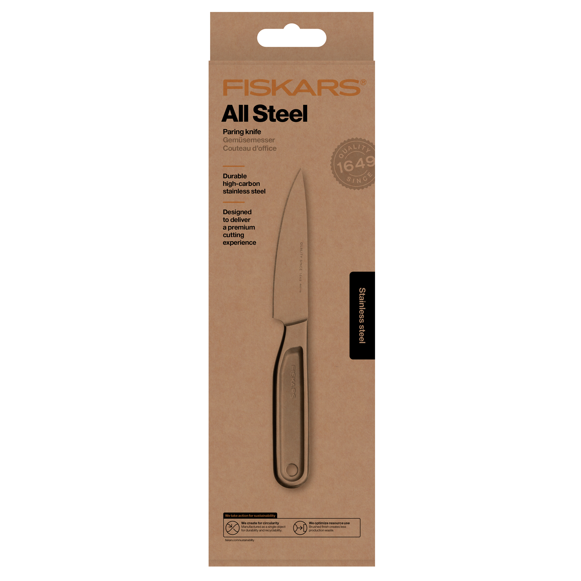 Skalkniv All Steel 10 cm FISKARS