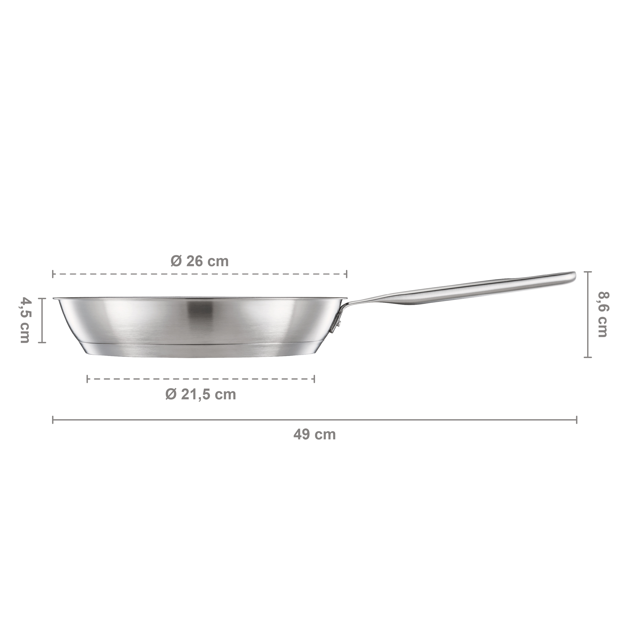 Ocelová pánev s povlakem Ceratec™ All Steel 26 cm FISKARS