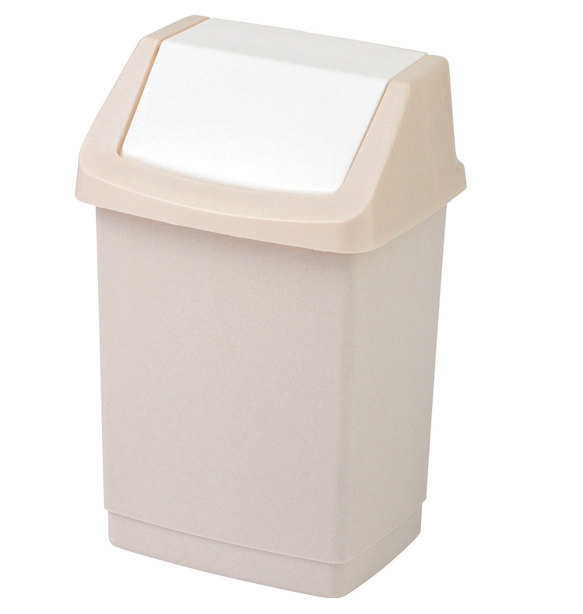 Papperskorg med vipplock Click-it 50 l beige CURVER
