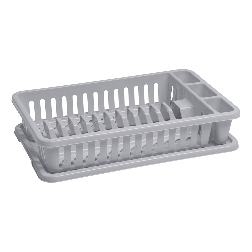 Abtropfgestell Basic 26,5 x 42 x 8,8 cm grau CURVER
