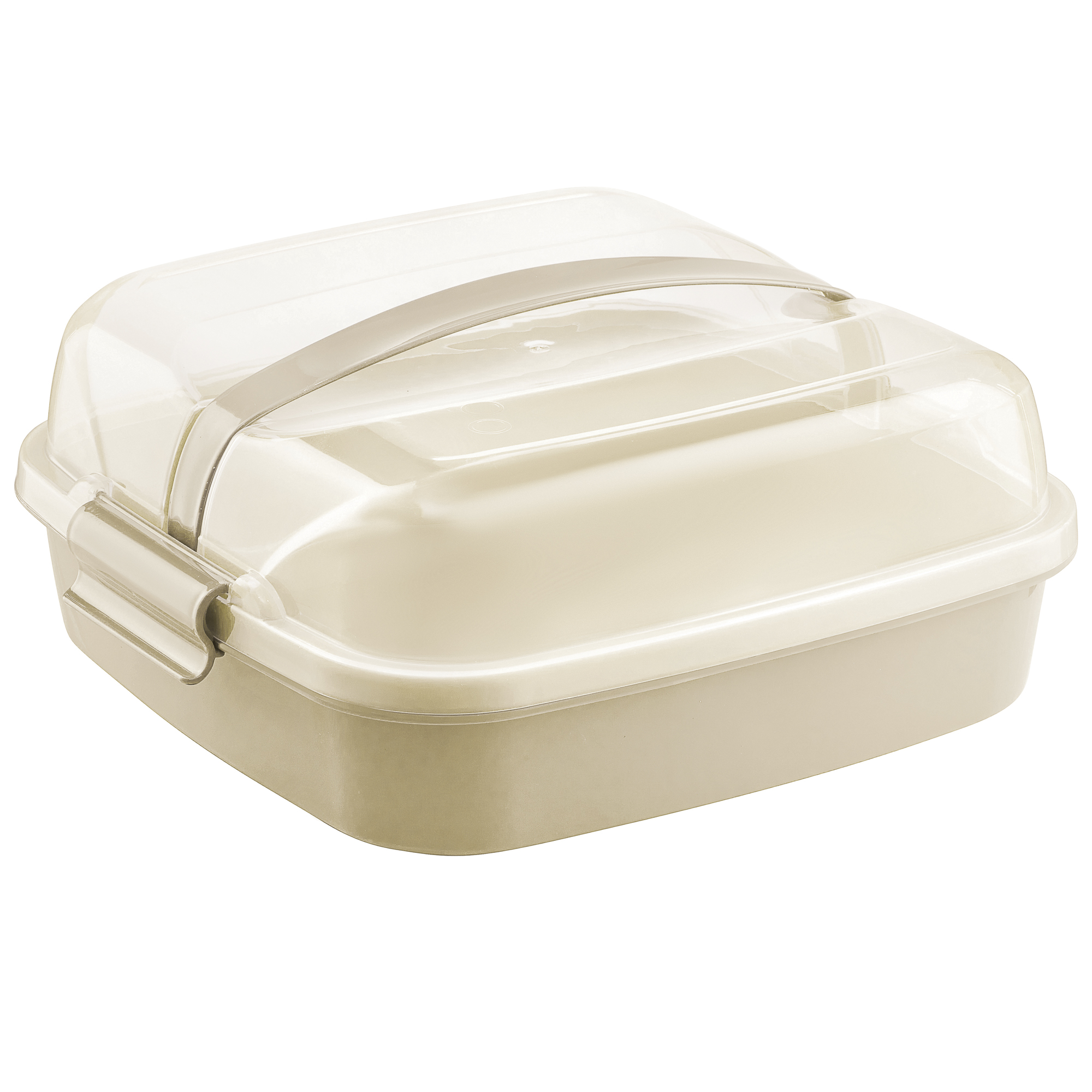 Cake keeper with cover Dolce beige 26 x 26 cm Domotti