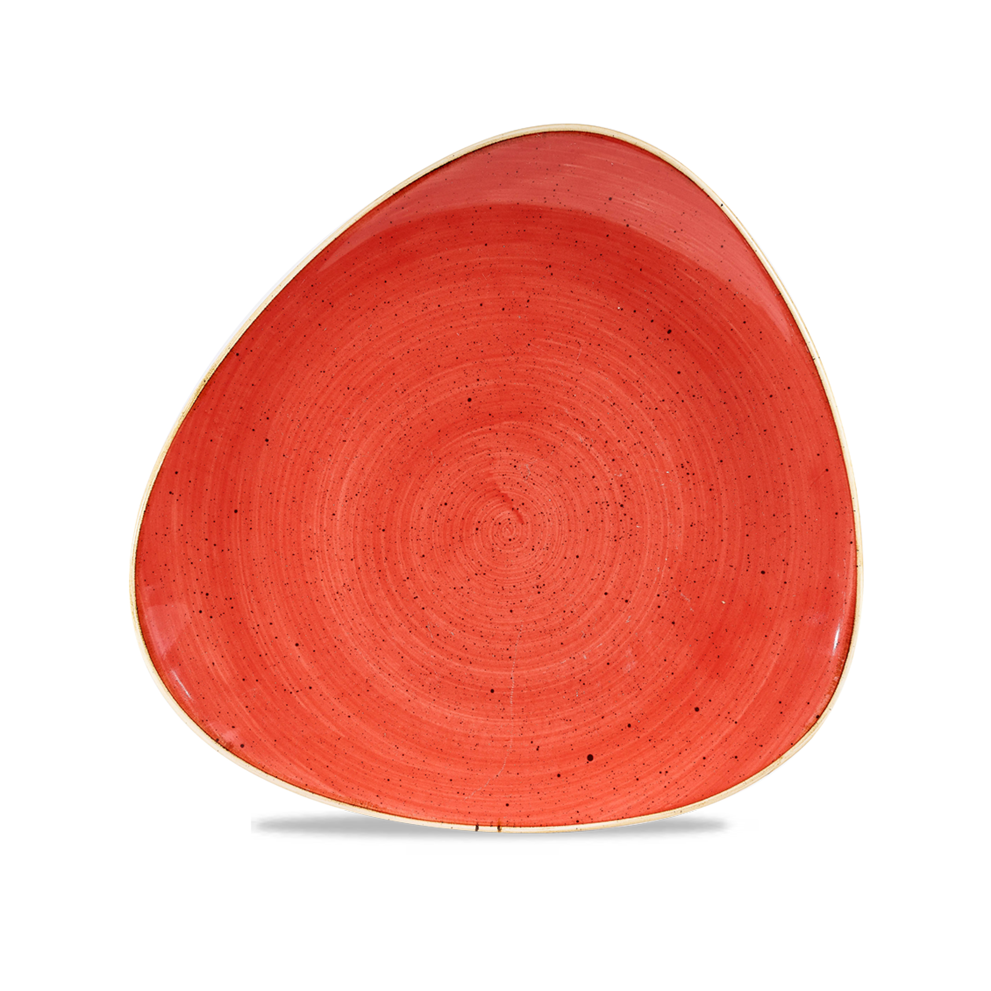Talerz ceramiczny trójkątny Stonecast Berry Red 26,5 cm CHURCHILL