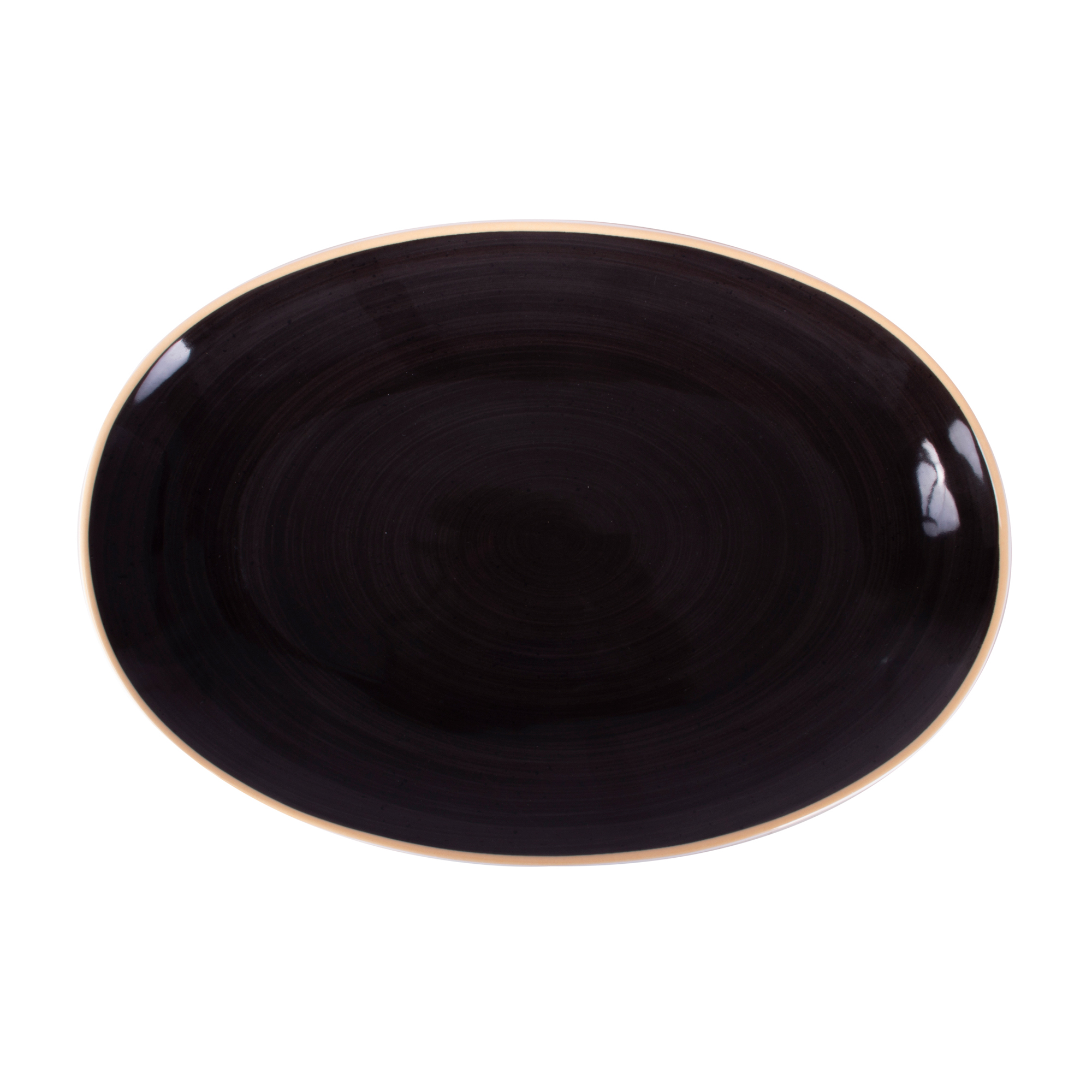 Porcelánová oválna servírovacia misa Terra Mocca Coupe 32 cm ARIANE