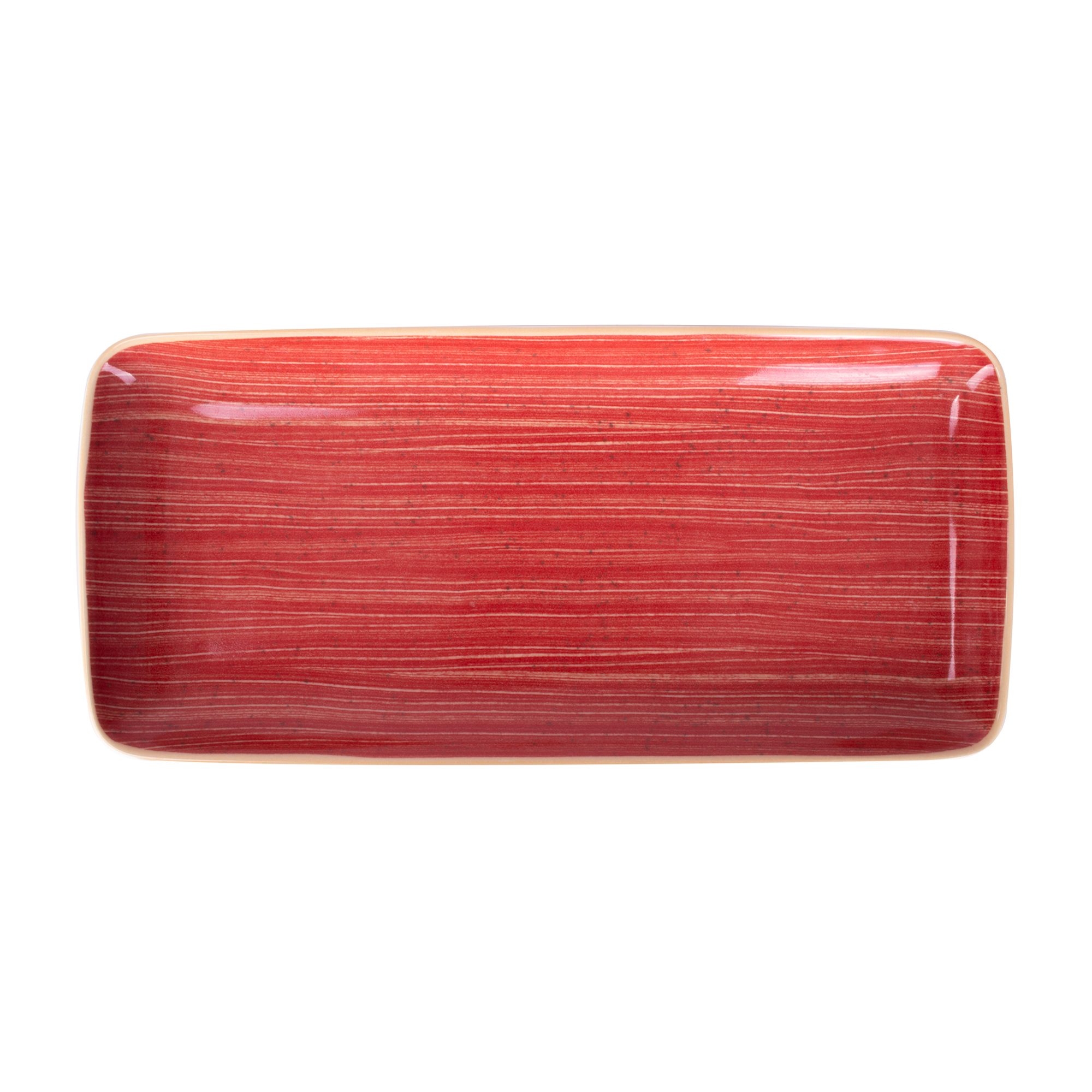 Porcelánový servírovací tanier Terra Red 28 x 14 cm ARIANE