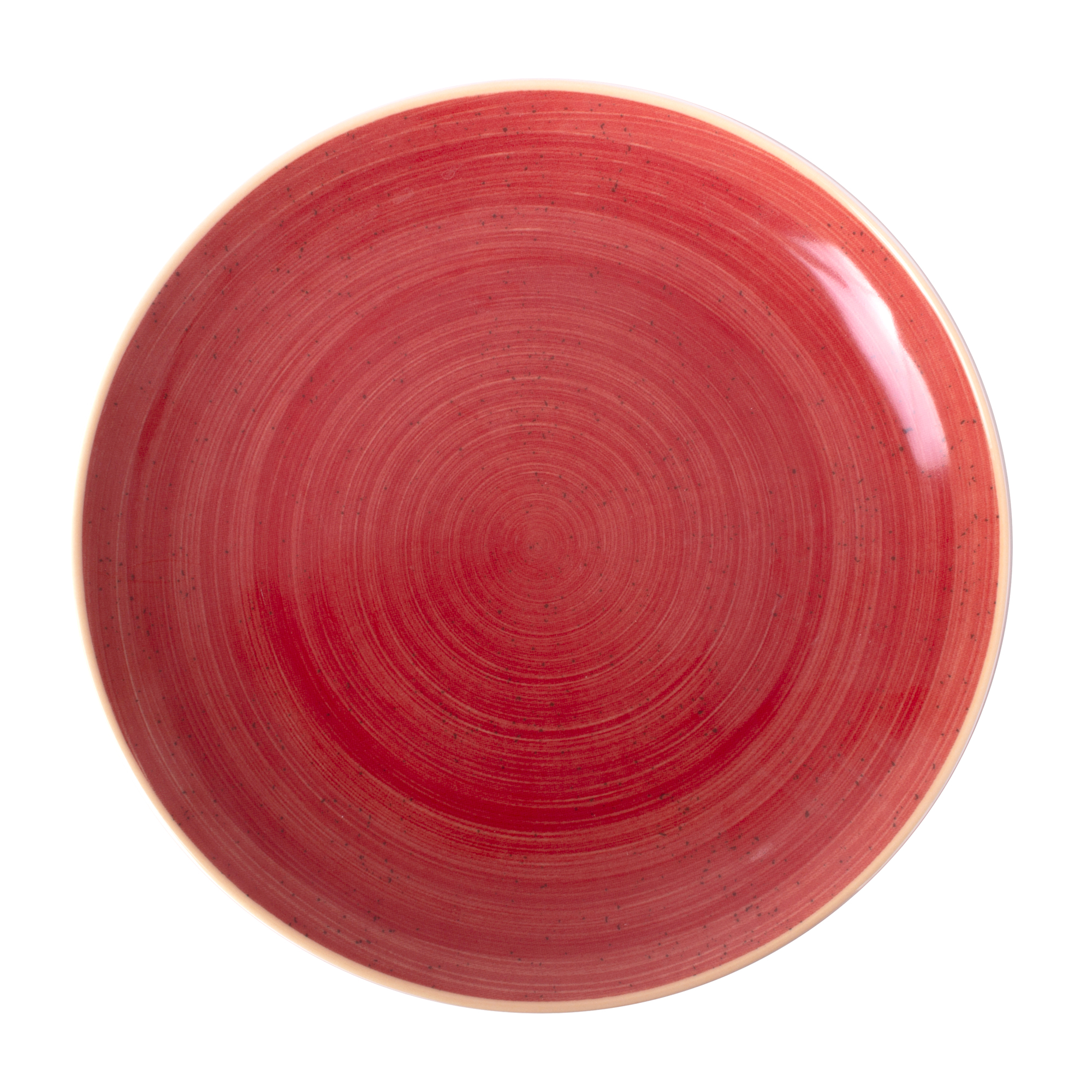Porcelánový mělký talíř Terra Red 27 cm ARIANE