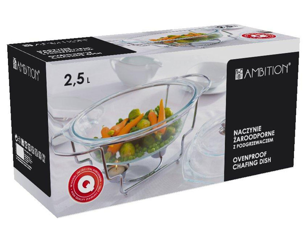 Feuerfester Topf mit Stövchen 2.5 L