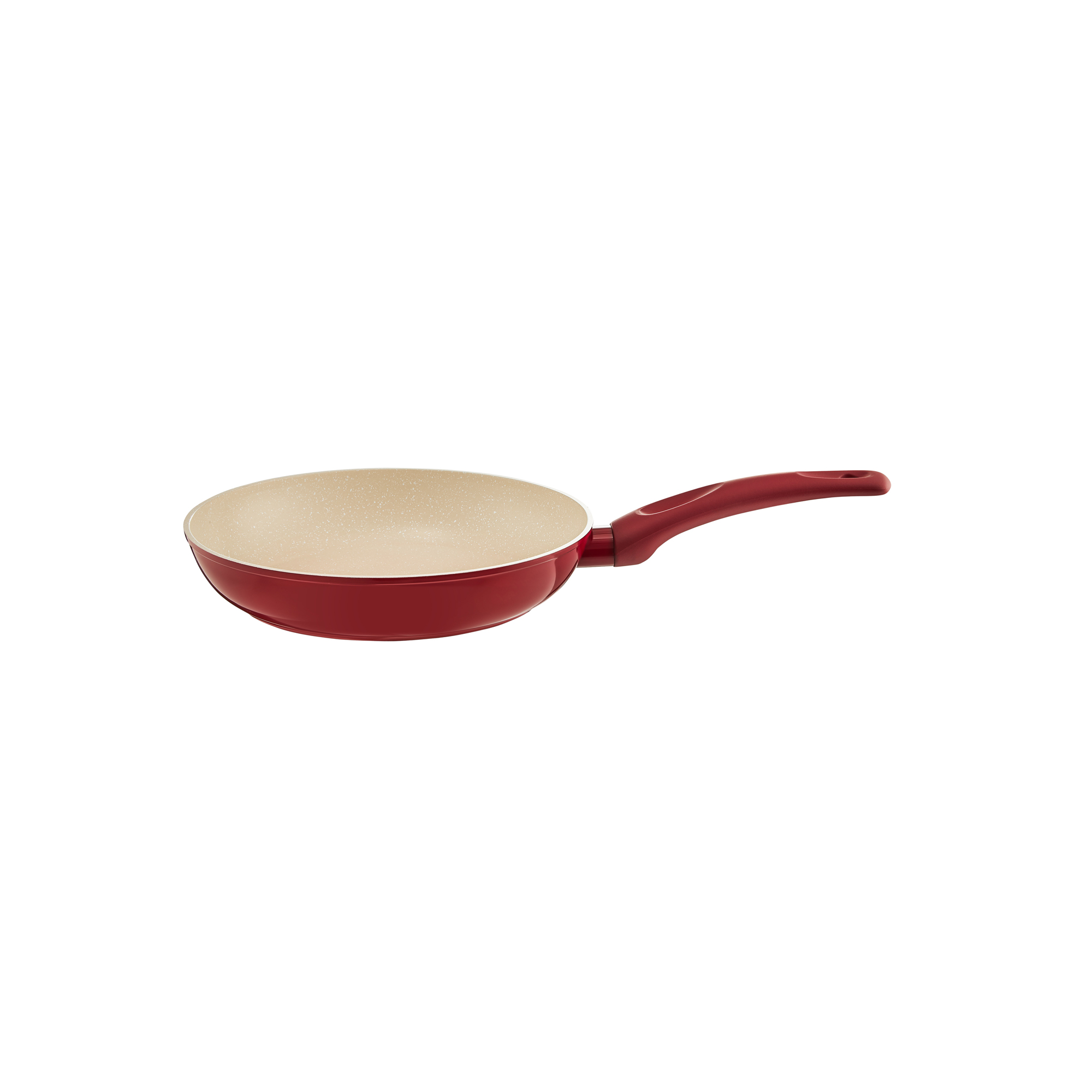 Bratpfanne mit Qualum Basic Stone Edition Beschichtung Rosso 20 cm AMBITION