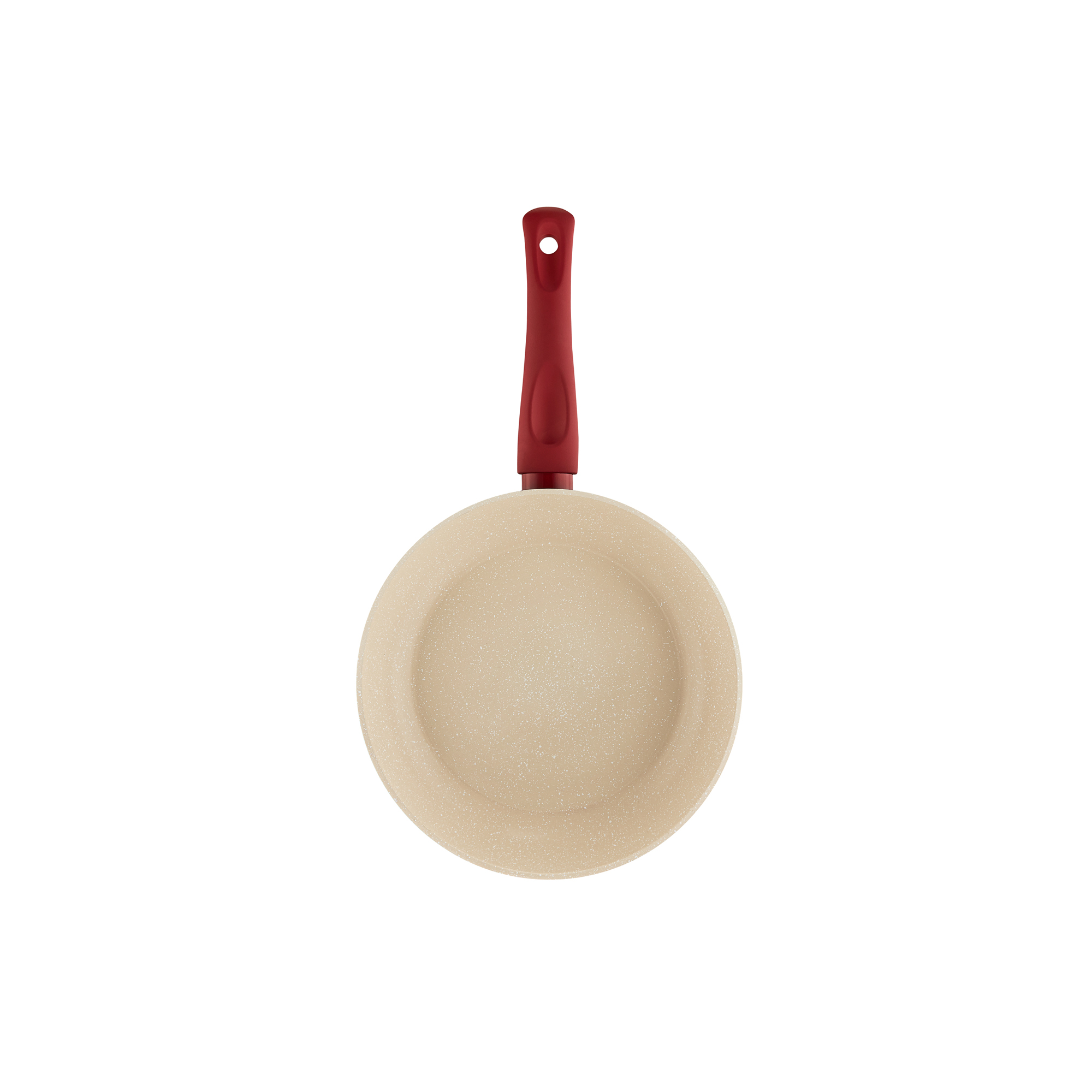 Bratpfanne mit Qualum Basic Stone Edition Beschichtung Rosso 20 cm AMBITION