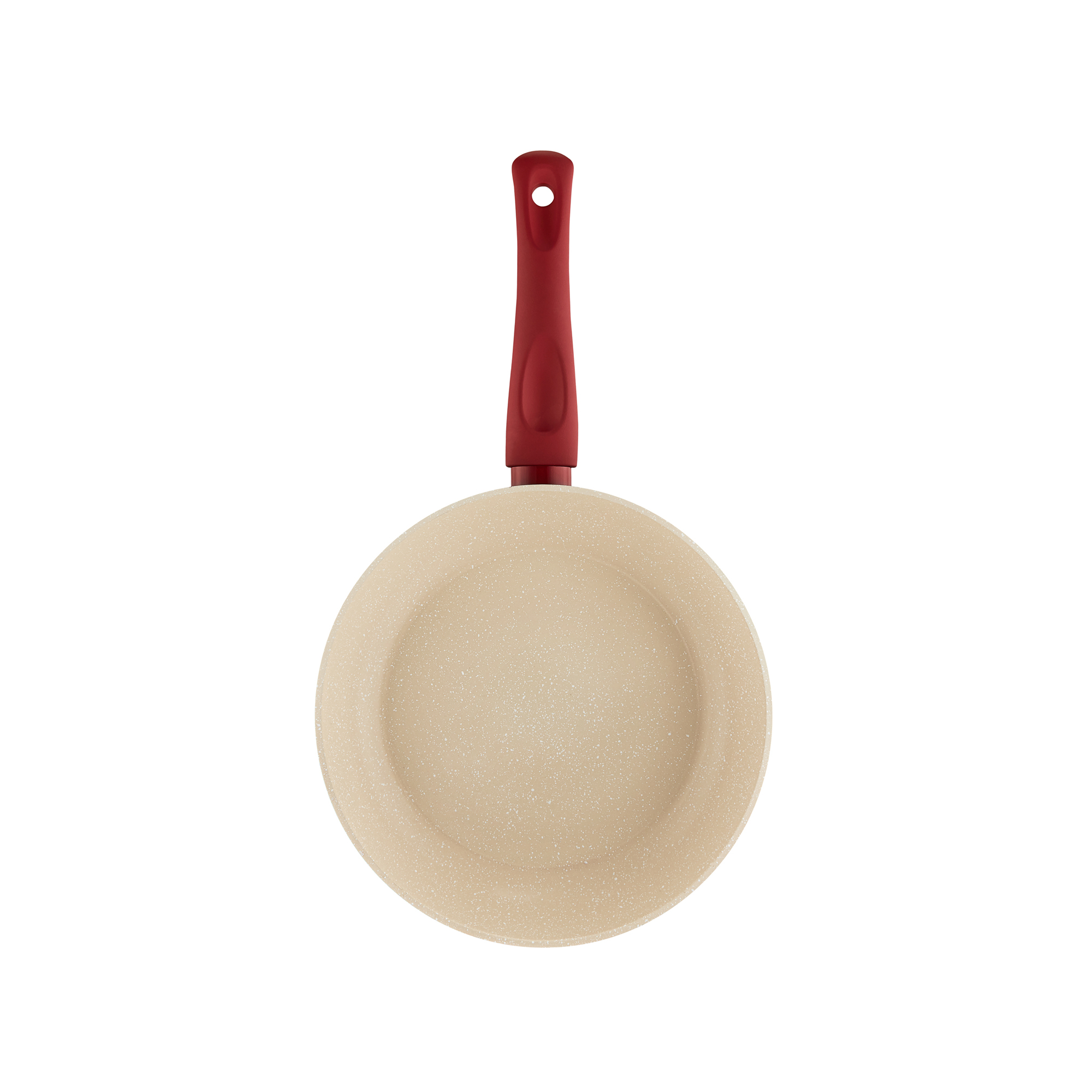 Bratpfanne mit Qualum Basic Stone Edition Beschichtung Rosso 24 cm AMBITION