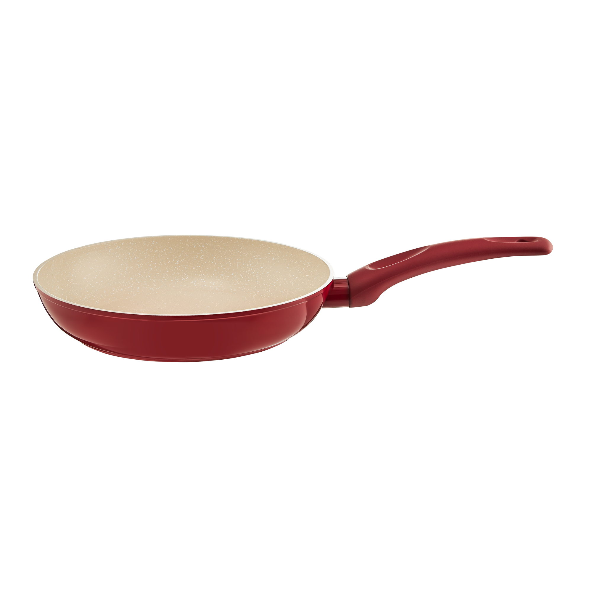 Bratpfanne mit Qualum Basic Stone Edition Beschichtung Rosso 28 cm AMBITION