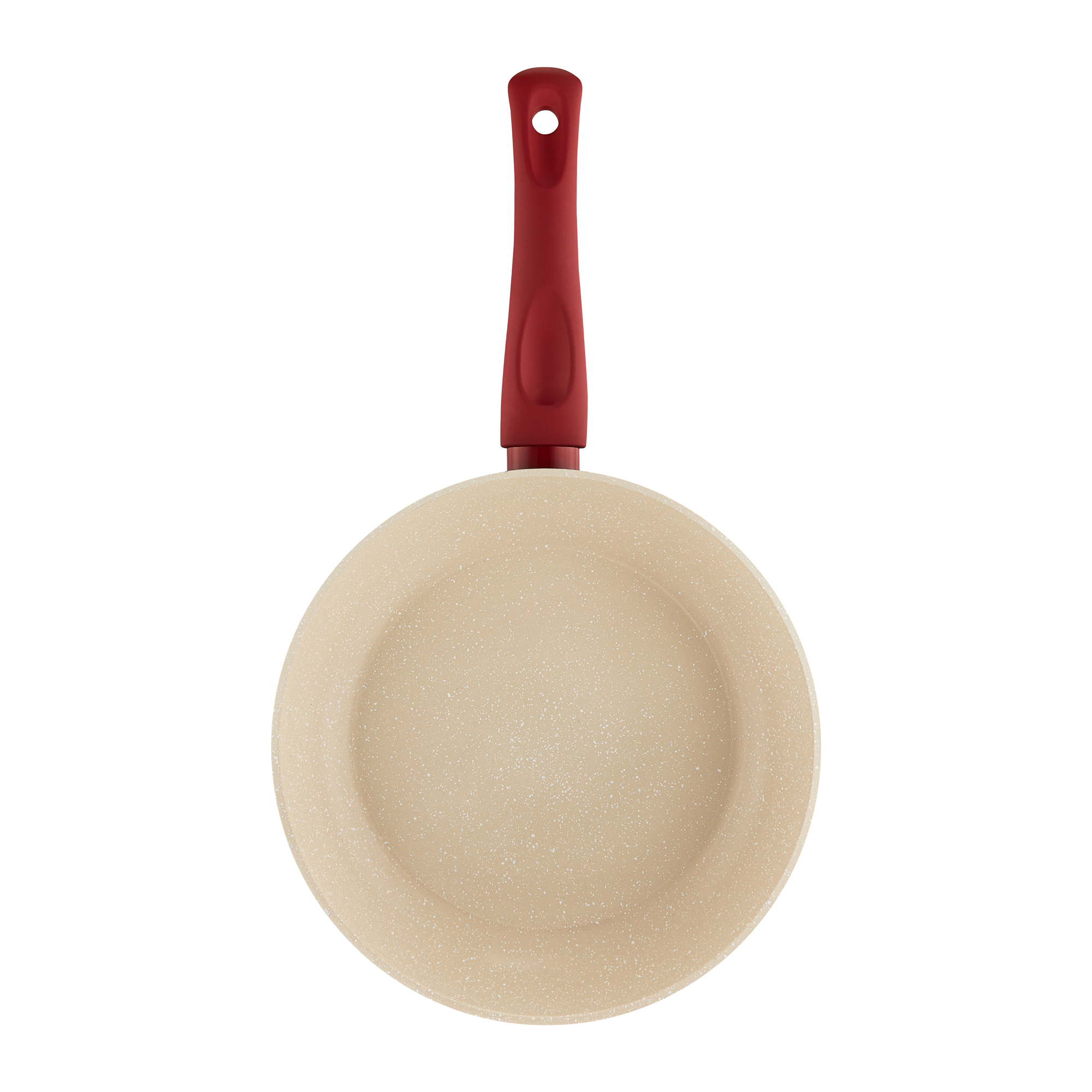 Bratpfanne mit Qualum Basic Stone Edition Beschichtung Rosso 28 cm AMBITION