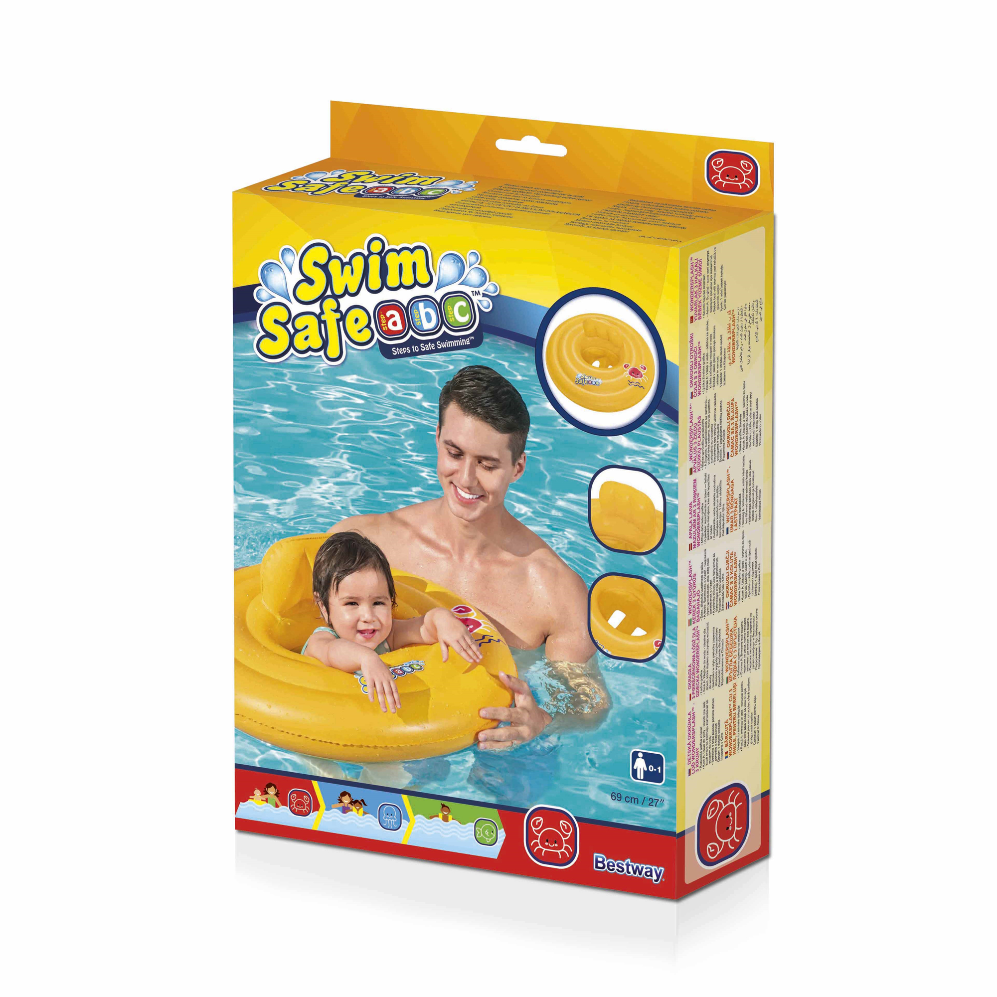 Nafukovací kruh na výuku plavání Swim Safe 69 cm BESTWAY