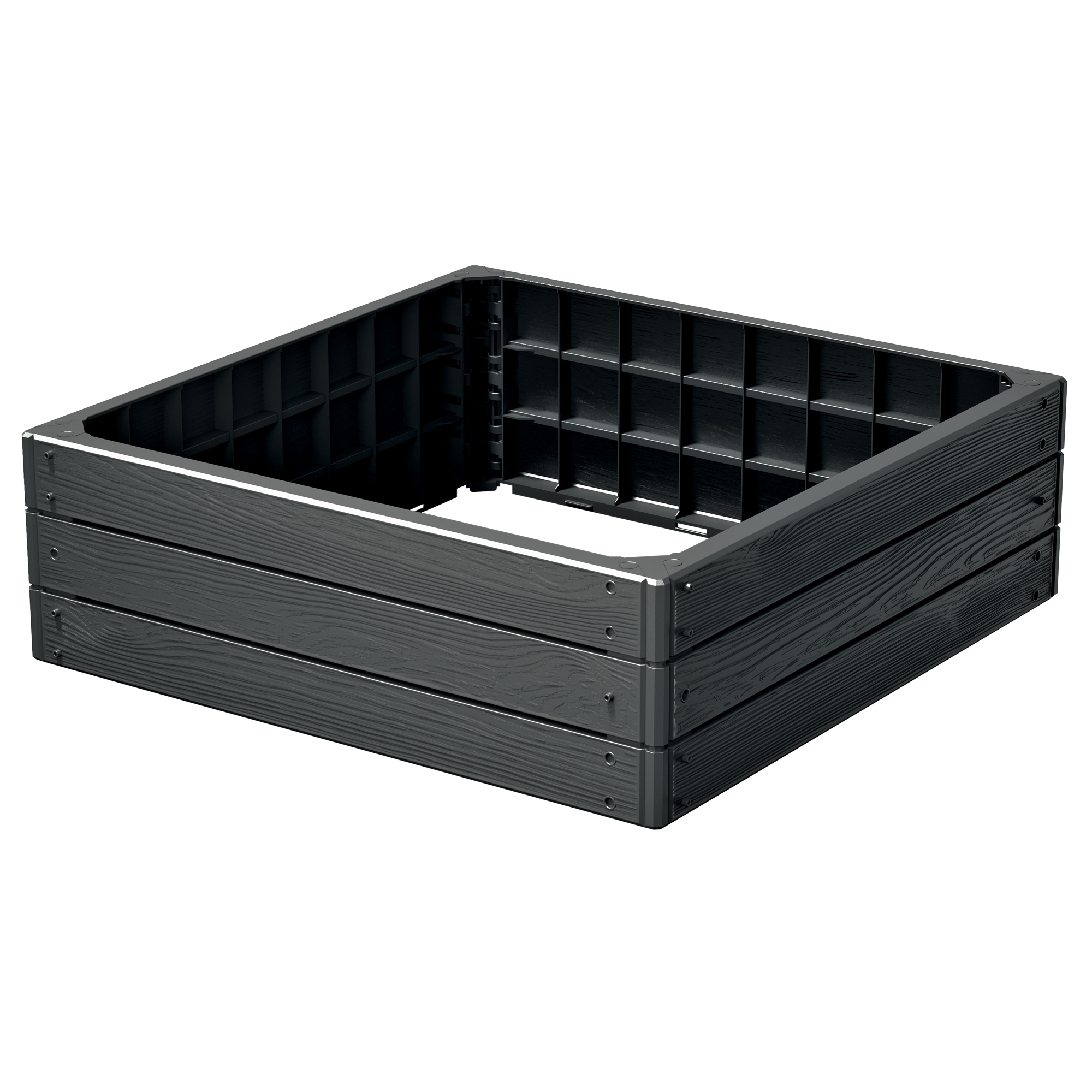 Zahradní palisáda Base Woody Antracit 75,6 x 75,6 cm PROSPERPLAST