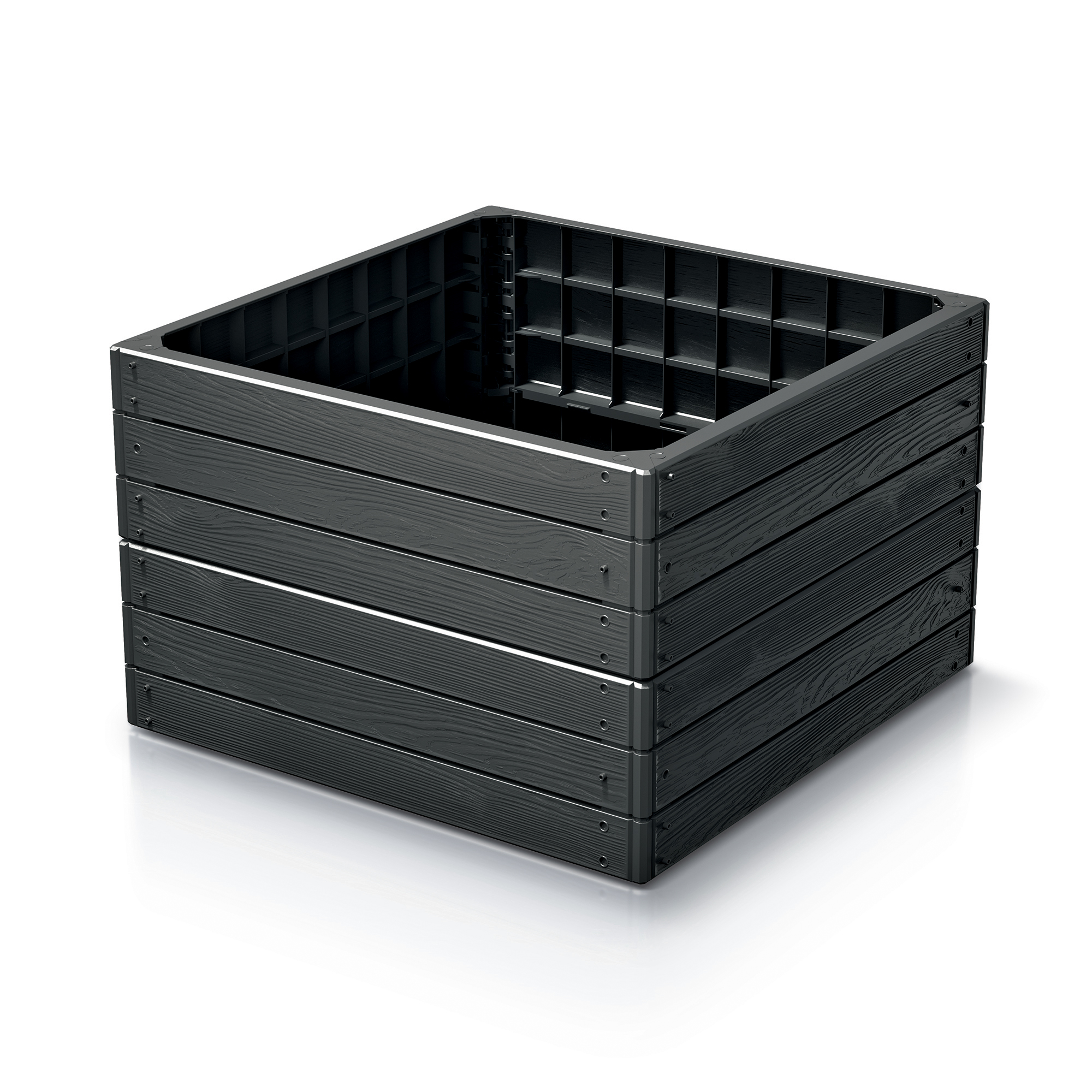 Zahradní palisáda Base Woody Antracit 75,6 x 75,6 cm PROSPERPLAST