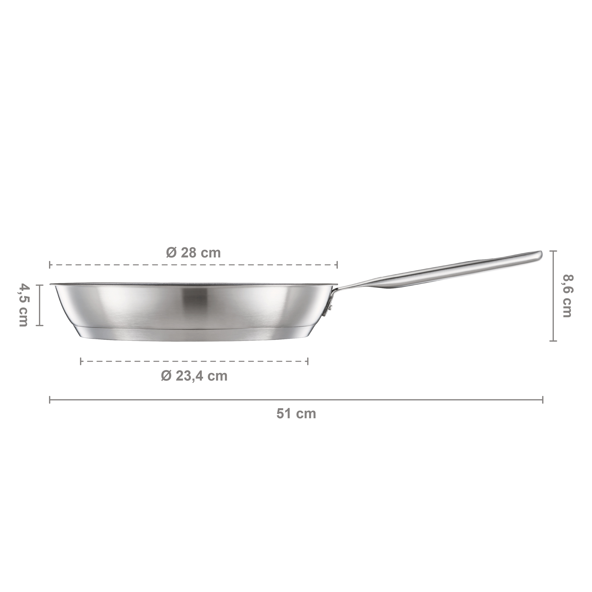 Ocelová pánev s povlakem Ceratec™ All Steel 28 cm FISKARS