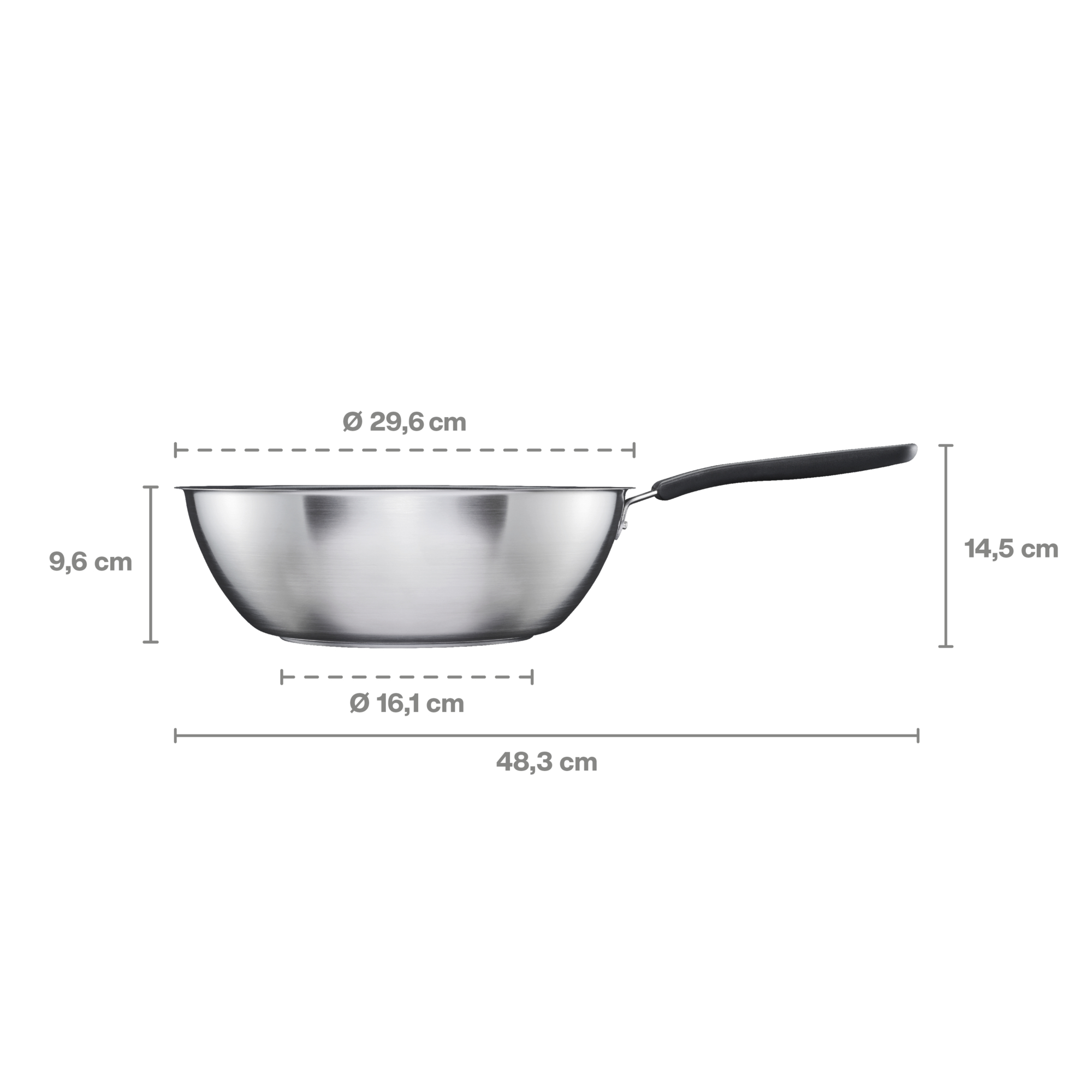 Ocelová pánev Wok Functional Form s povlakem Ceratec™ 28 cm FISKARS