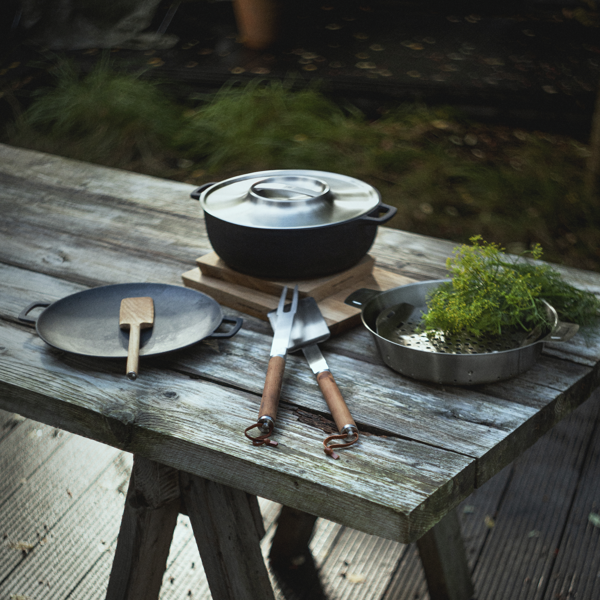 Gusseisentopf mit Edelstahldeckel Norden Grill 30 cm FISKARS