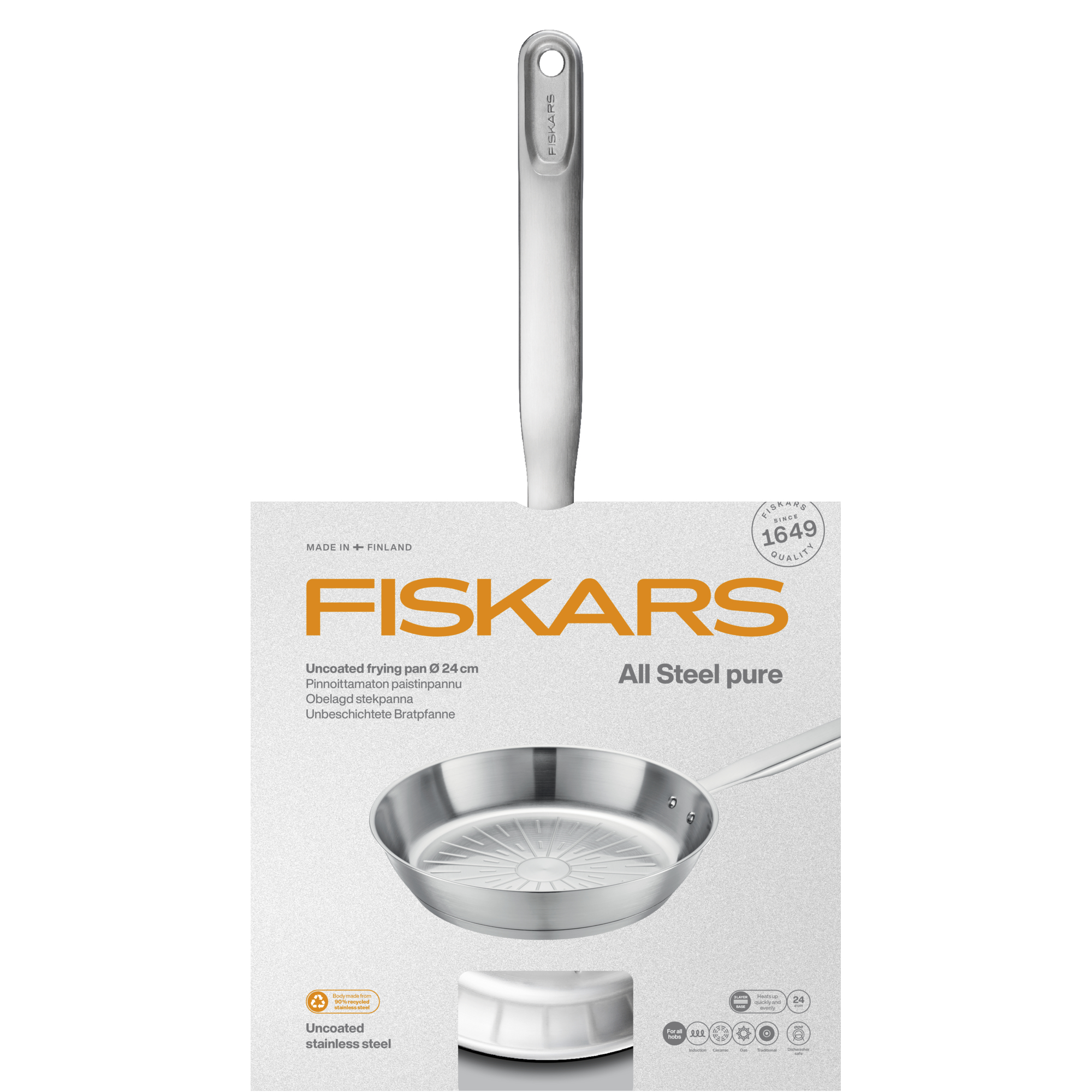 Oceľová panvica All Steel pure Wok 28 cm FISKARS