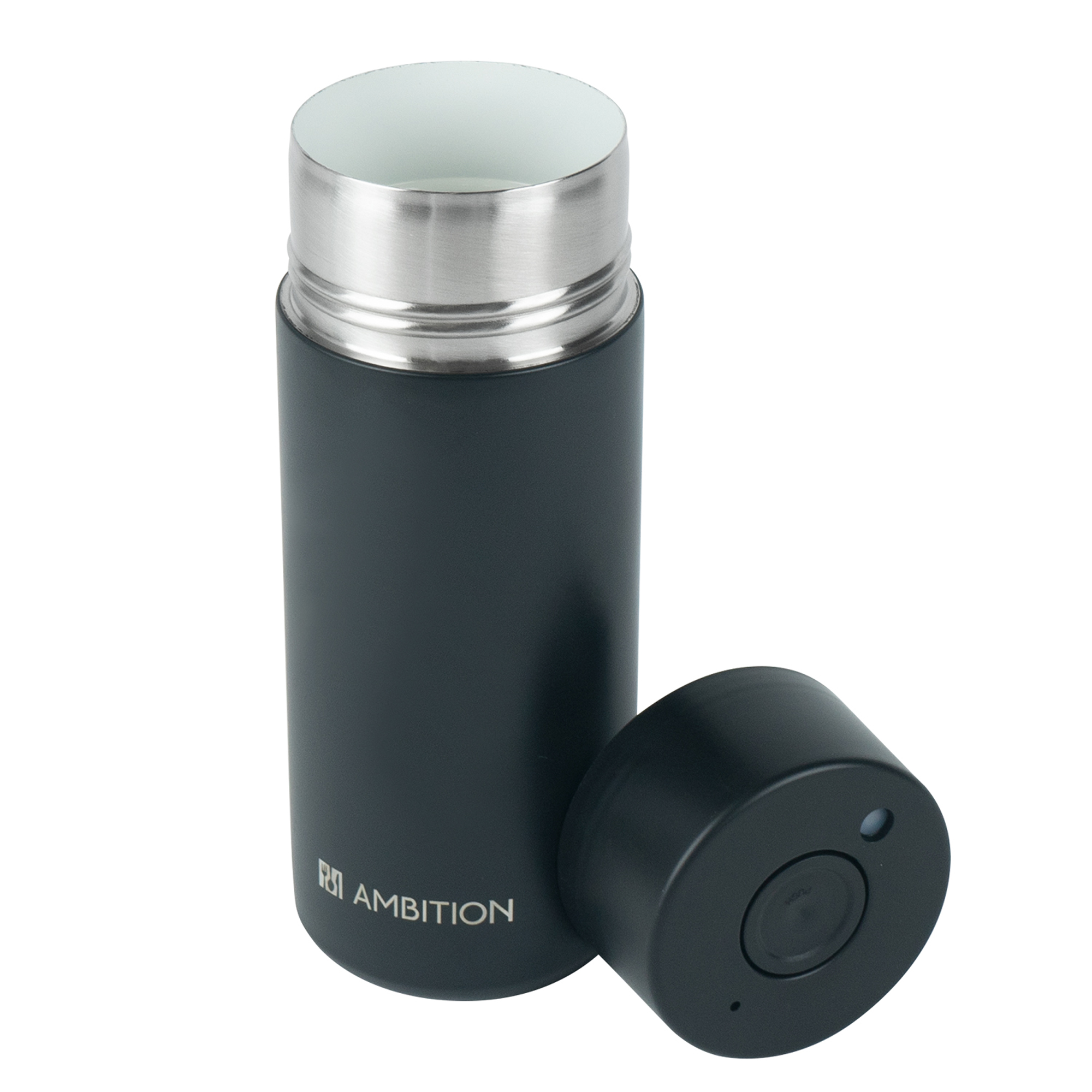 Thermobecher aus Edelstahl 400 ml Calido Schwarz AMBITION