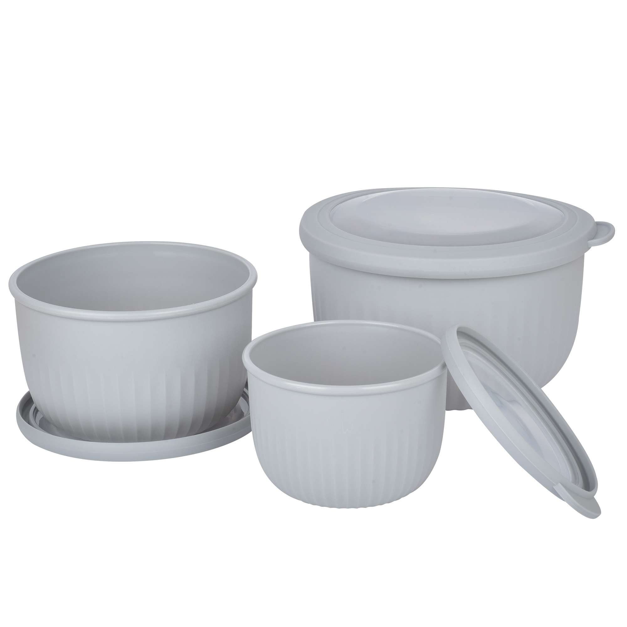 Zestaw misek kuchennych Chiuso 6-elementowy szary AMBITION