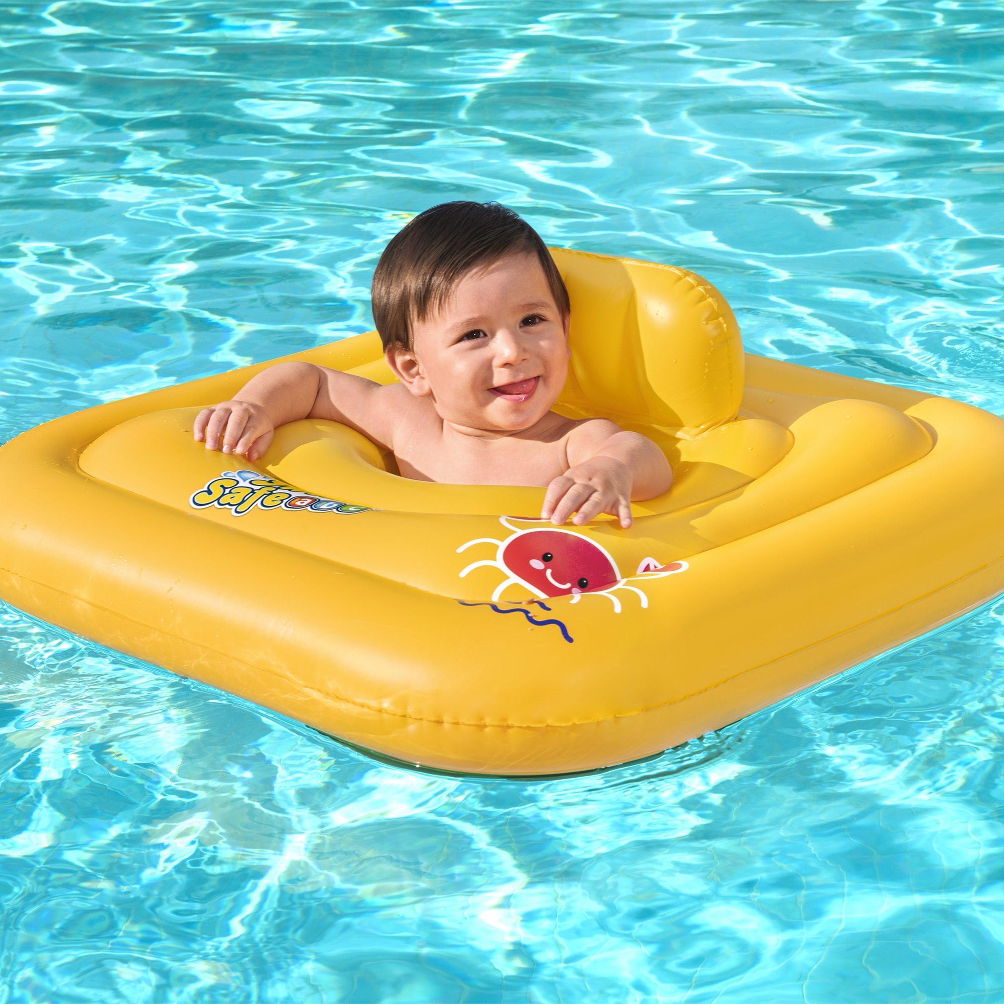 Nafukovací křeslo na plavání se zabezpečením Swim Safe 69 x 69 cm BESTWAY