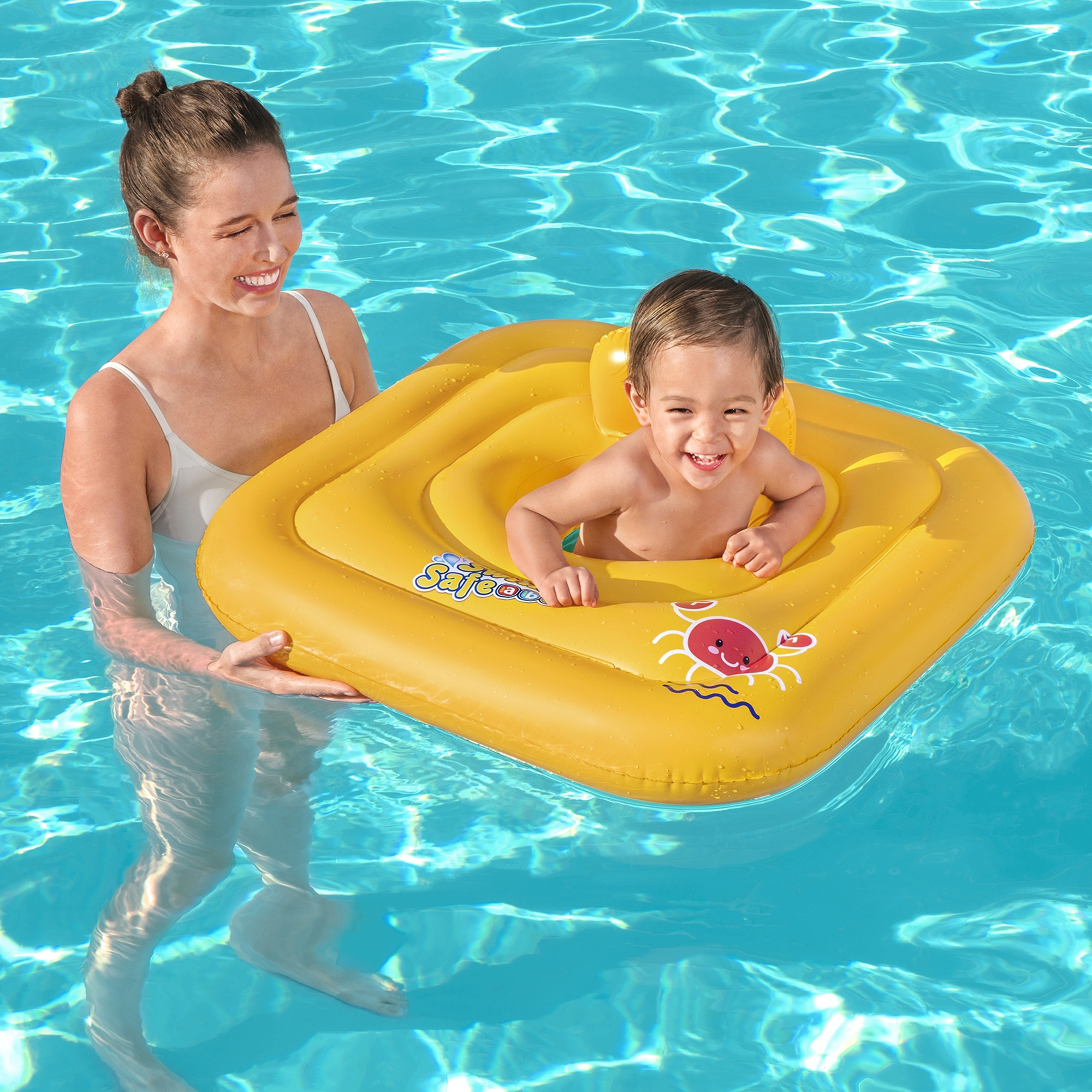 Nafukovací křeslo na plavání se zabezpečením Swim Safe 69 x 69 cm BESTWAY