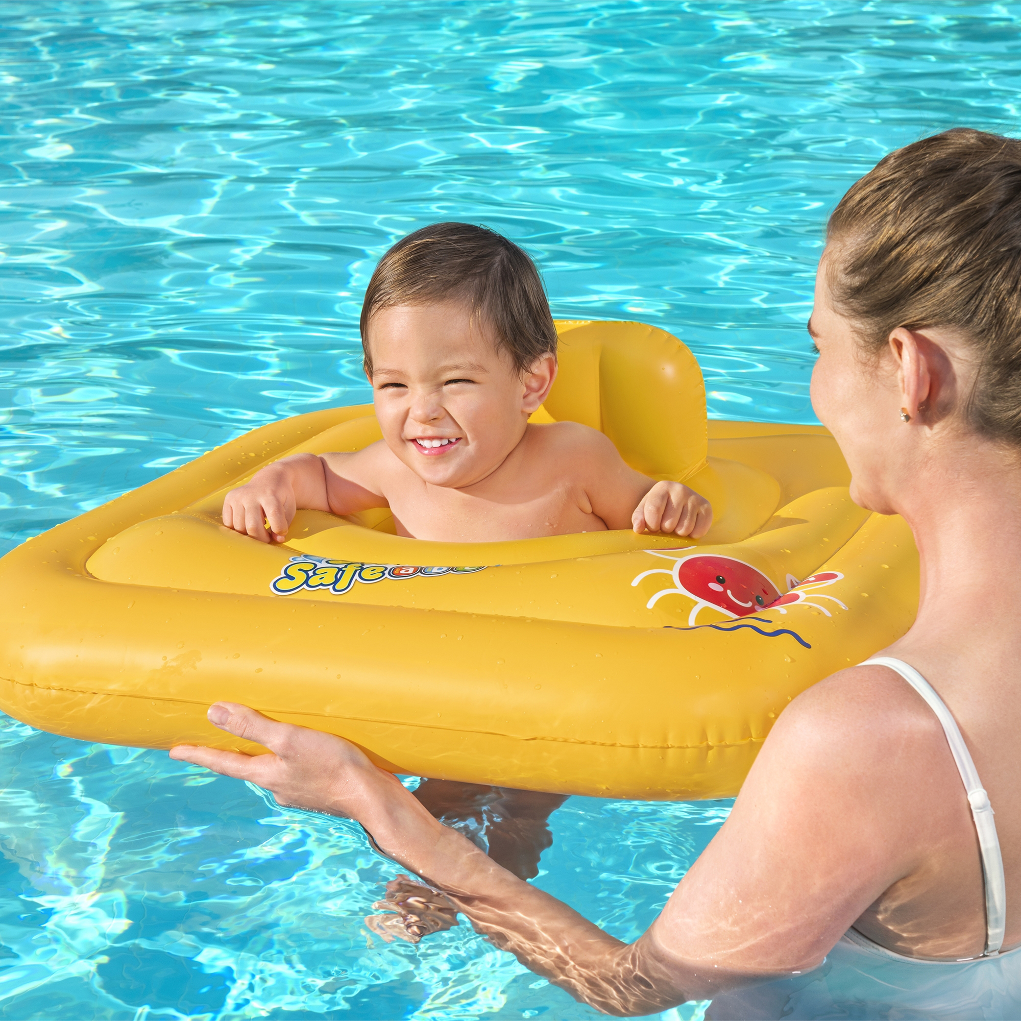 Nafukovací křeslo na plavání se zabezpečením Swim Safe 69 x 69 cm BESTWAY