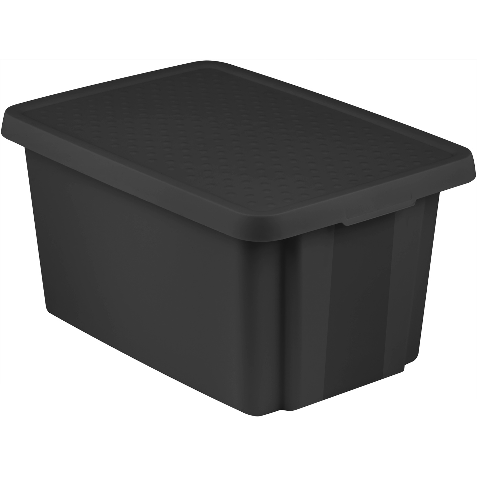 Contenitore con coperchio Essentials nero 45 l CURVER