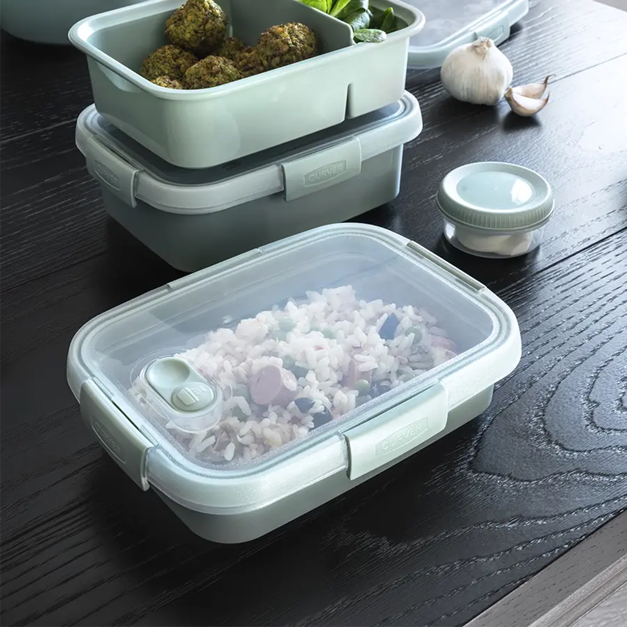 Obdĺžniková nádobka SANDWICH Smart To Go Eco Line 0,7 l CURVER