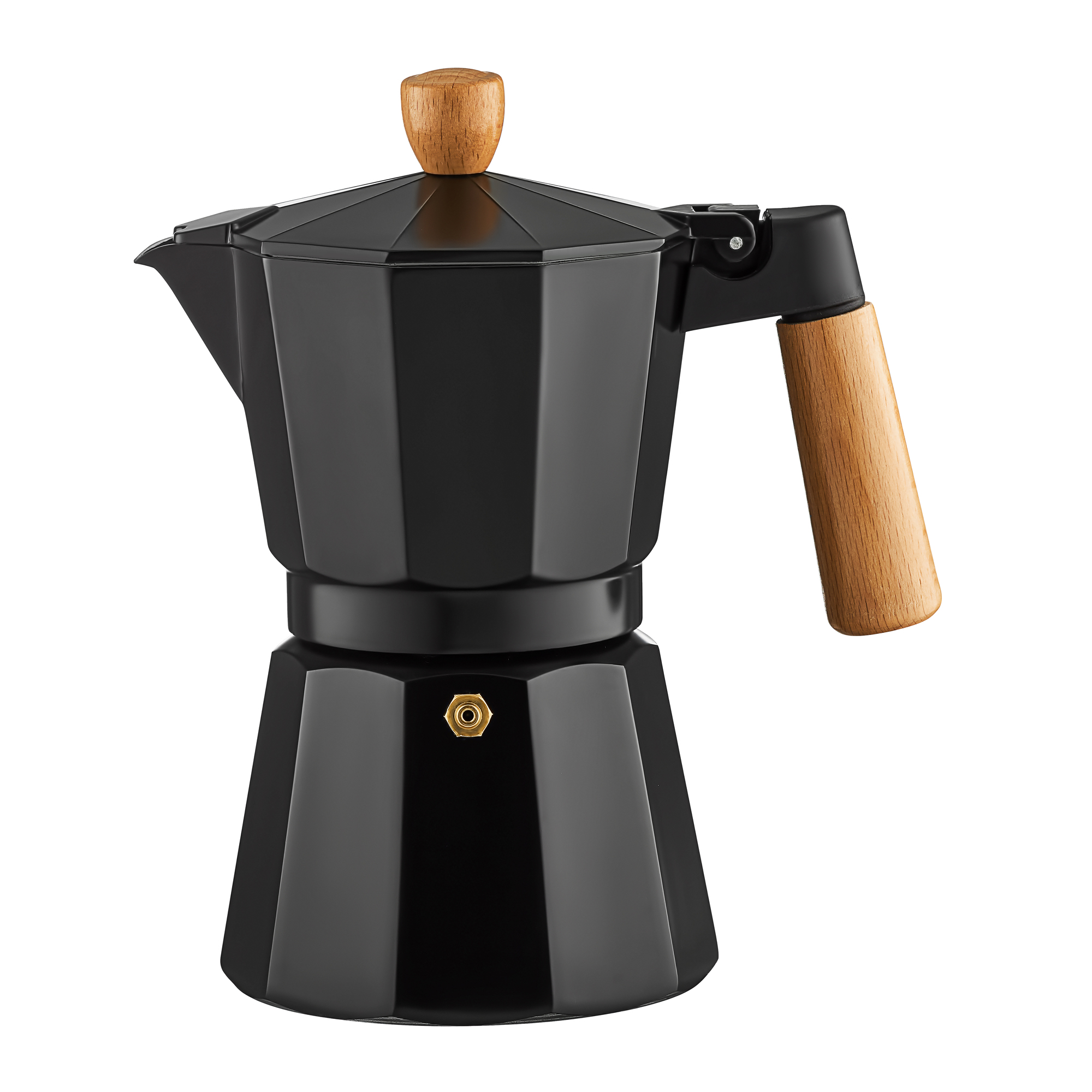 Contenitore inferiore per la caffettiera moka Natural nero AMBITION