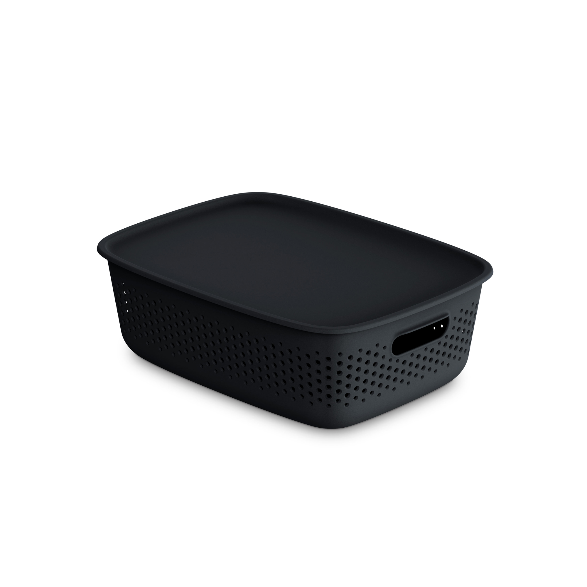 Aufbewahrungsbox OpenStore 10 L Schwarz ORPLAST