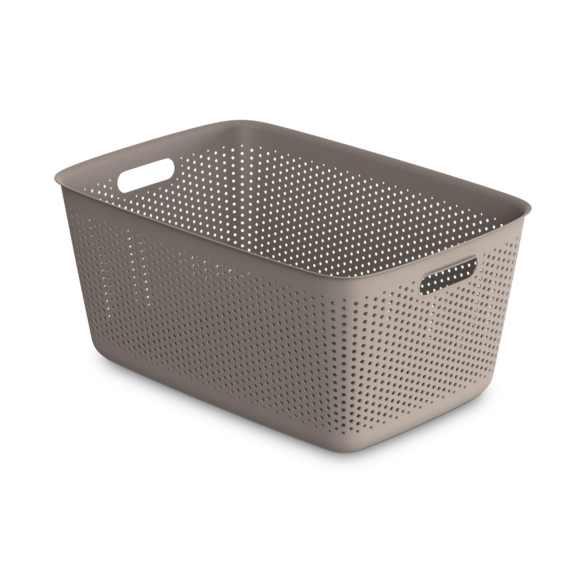 Plastový úložný kôš bez veka Openstore Taupe 45 l ORPLAST