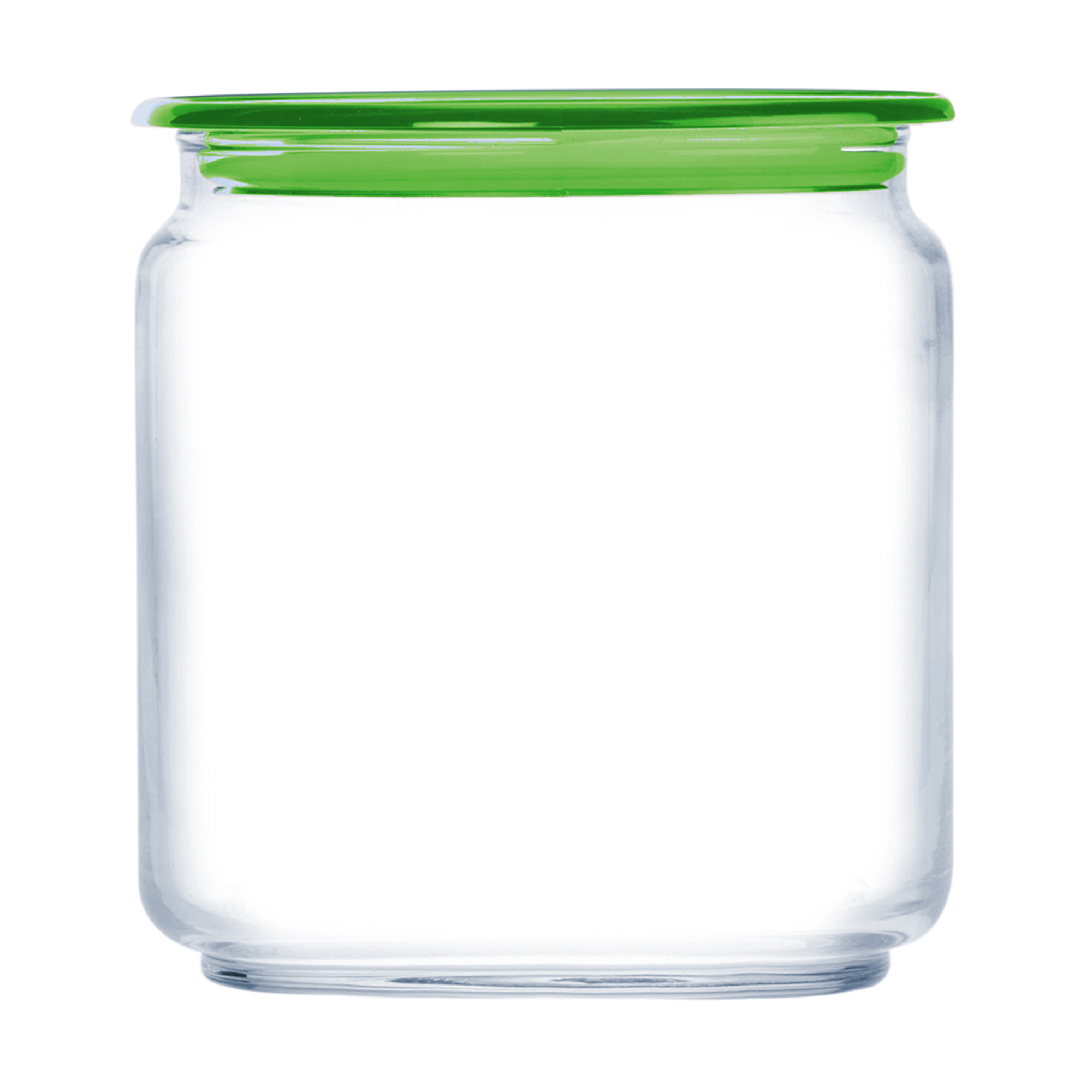 Storage jar with lid Plano 750 ml green LUMINARC