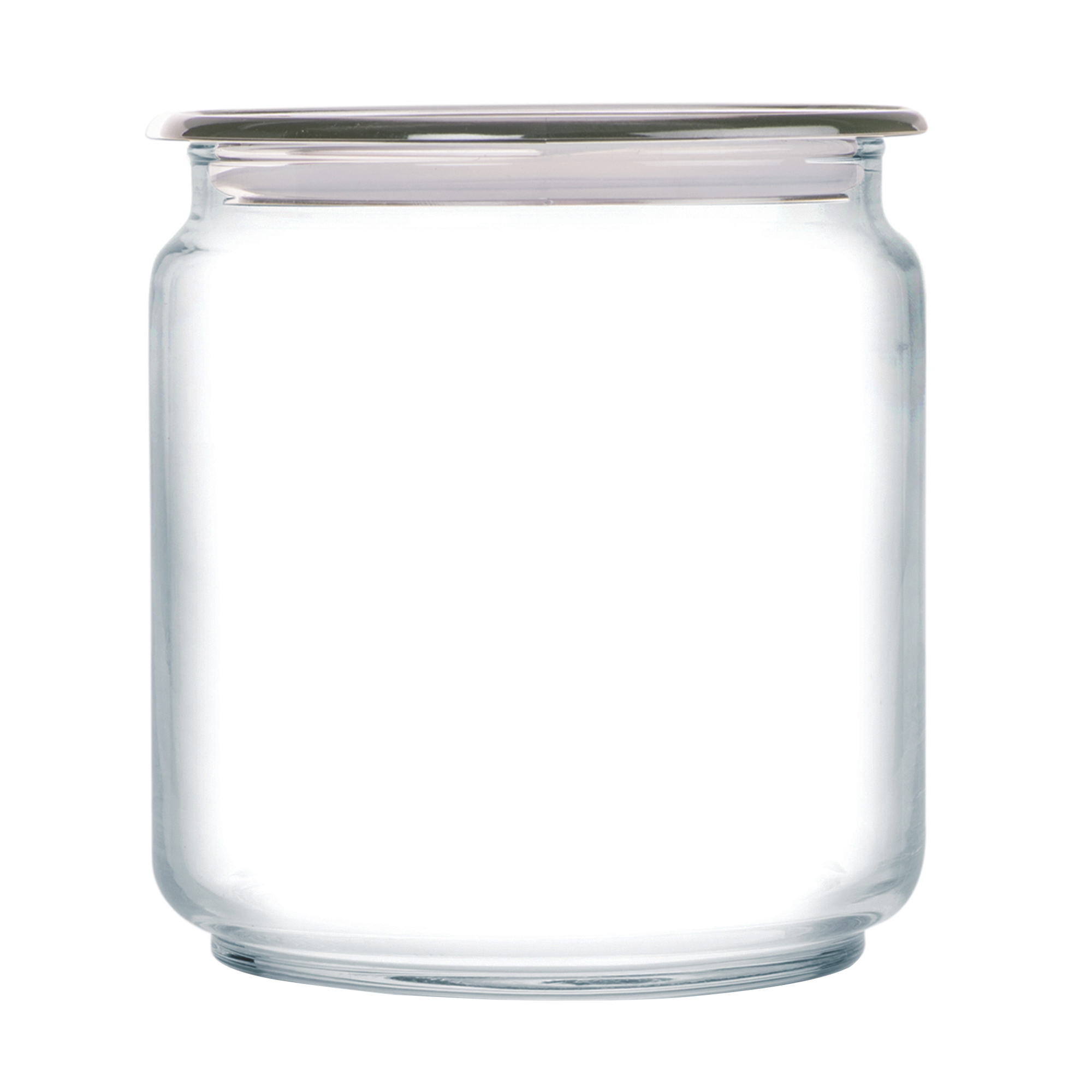 Storage jar with lid Plano 750 ml gray LUMINARC