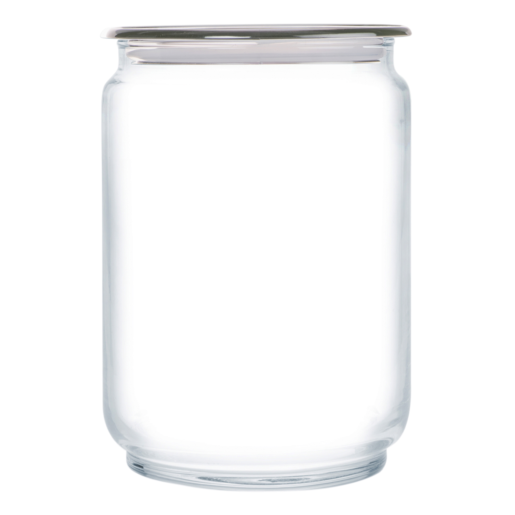 Storage jar with lid Plano 1 l gray LUMINARC