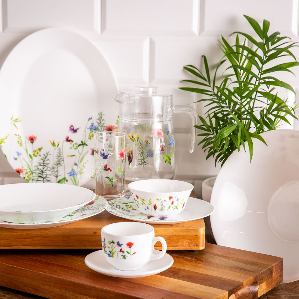 Dinner set Eufloria Essence 46-pcs LUMINARC
