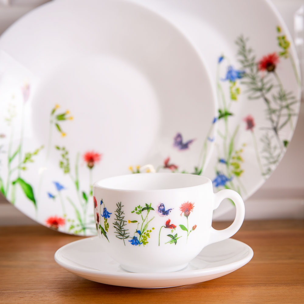 Dinner set Eufloria Essence 46-pcs LUMINARC