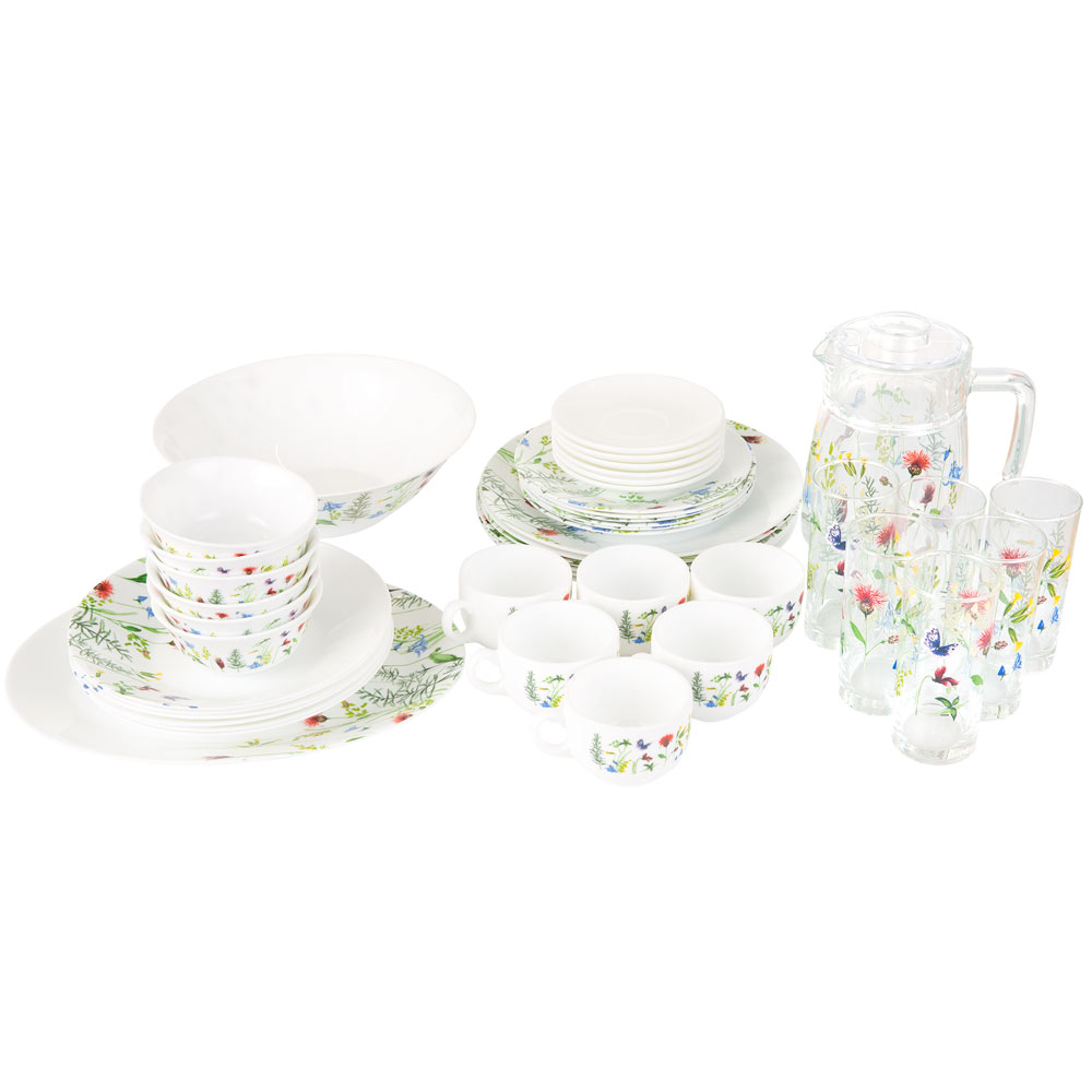 Dinner set Eufloria Essence 46-pcs LUMINARC