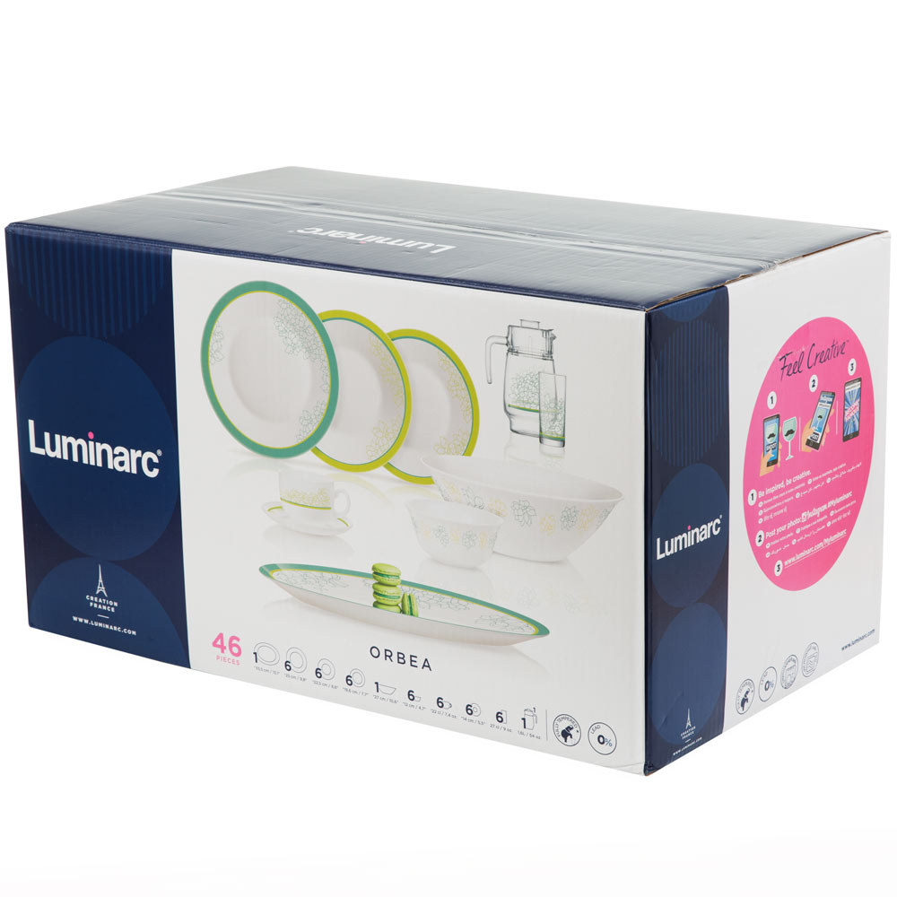 Dinner set Orbea Essence 46 pcs LUMINARC