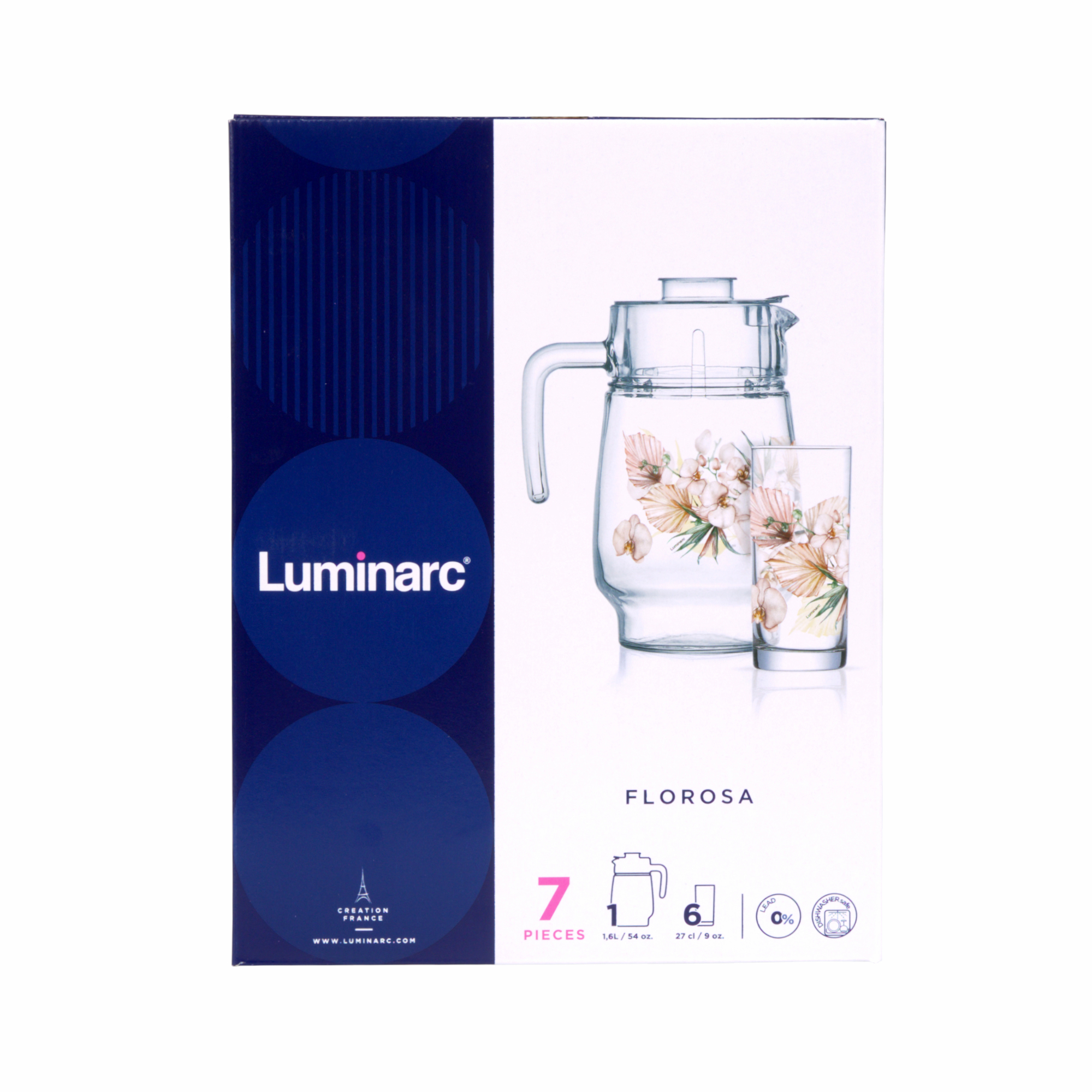 Nápojová sada Florosa 7-dielna LUMINARC