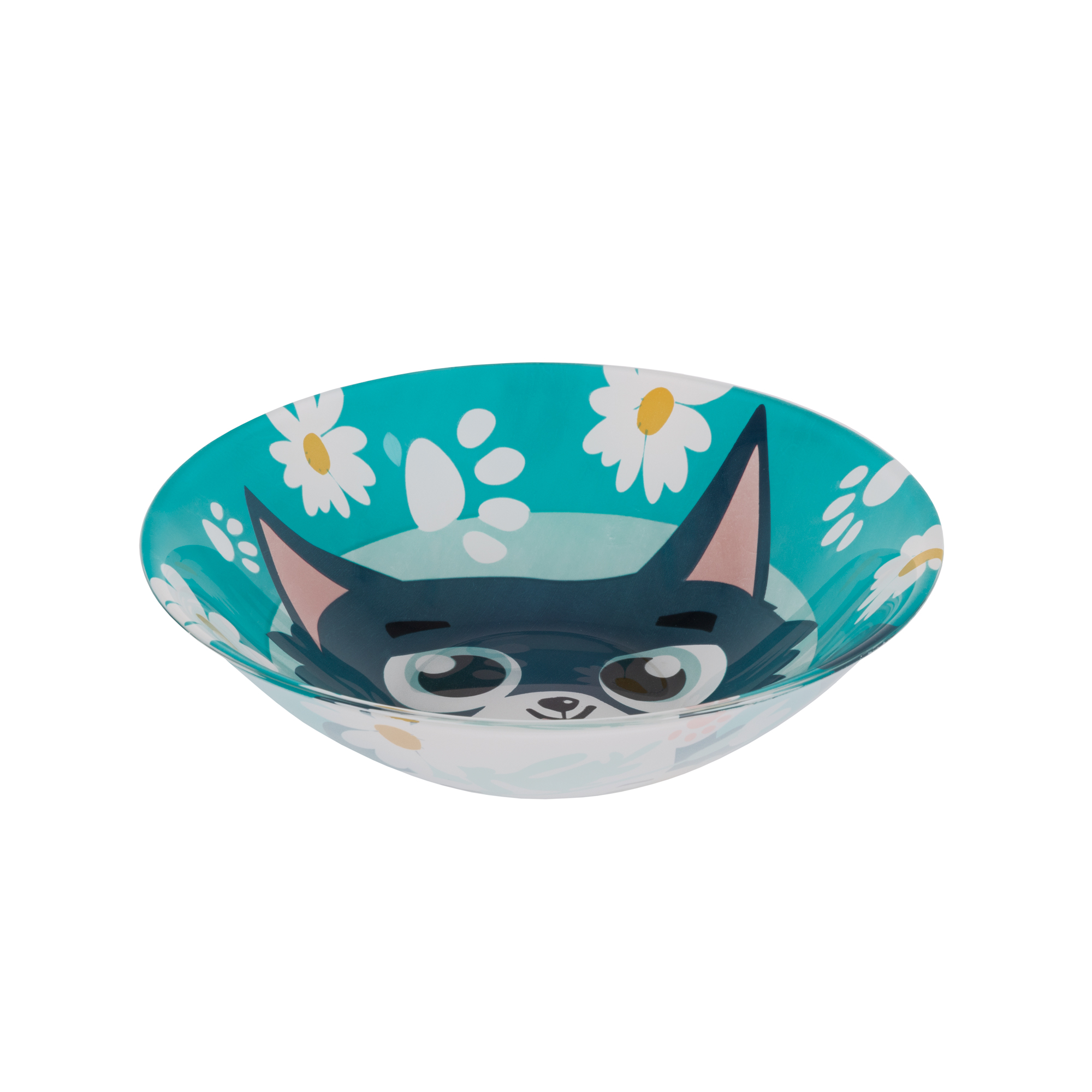 Skleněná salátová mísa Kocourek 16,5 cm LUMINARC