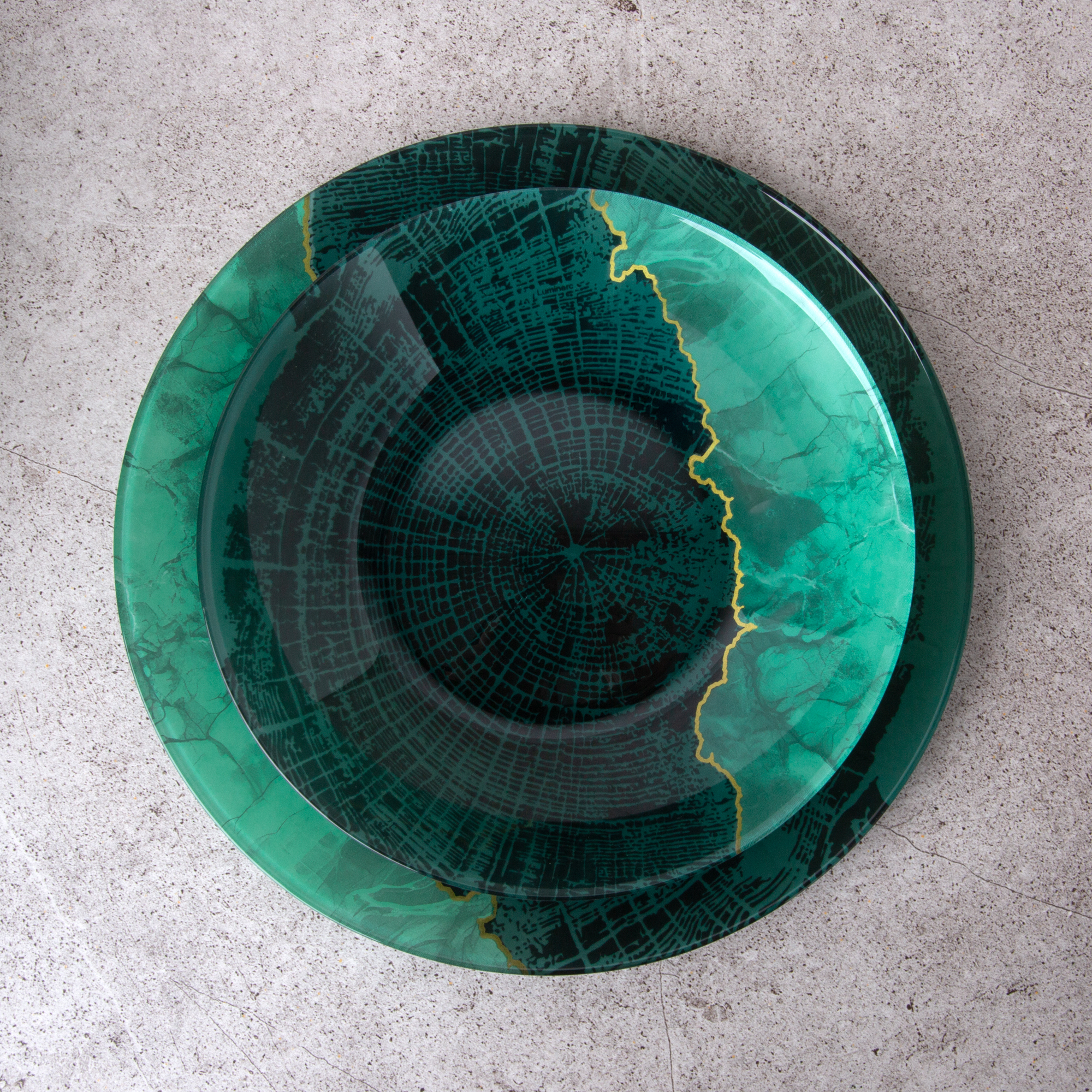 Talerz obiadowy Algoreene Green 26 cm LUMINARC